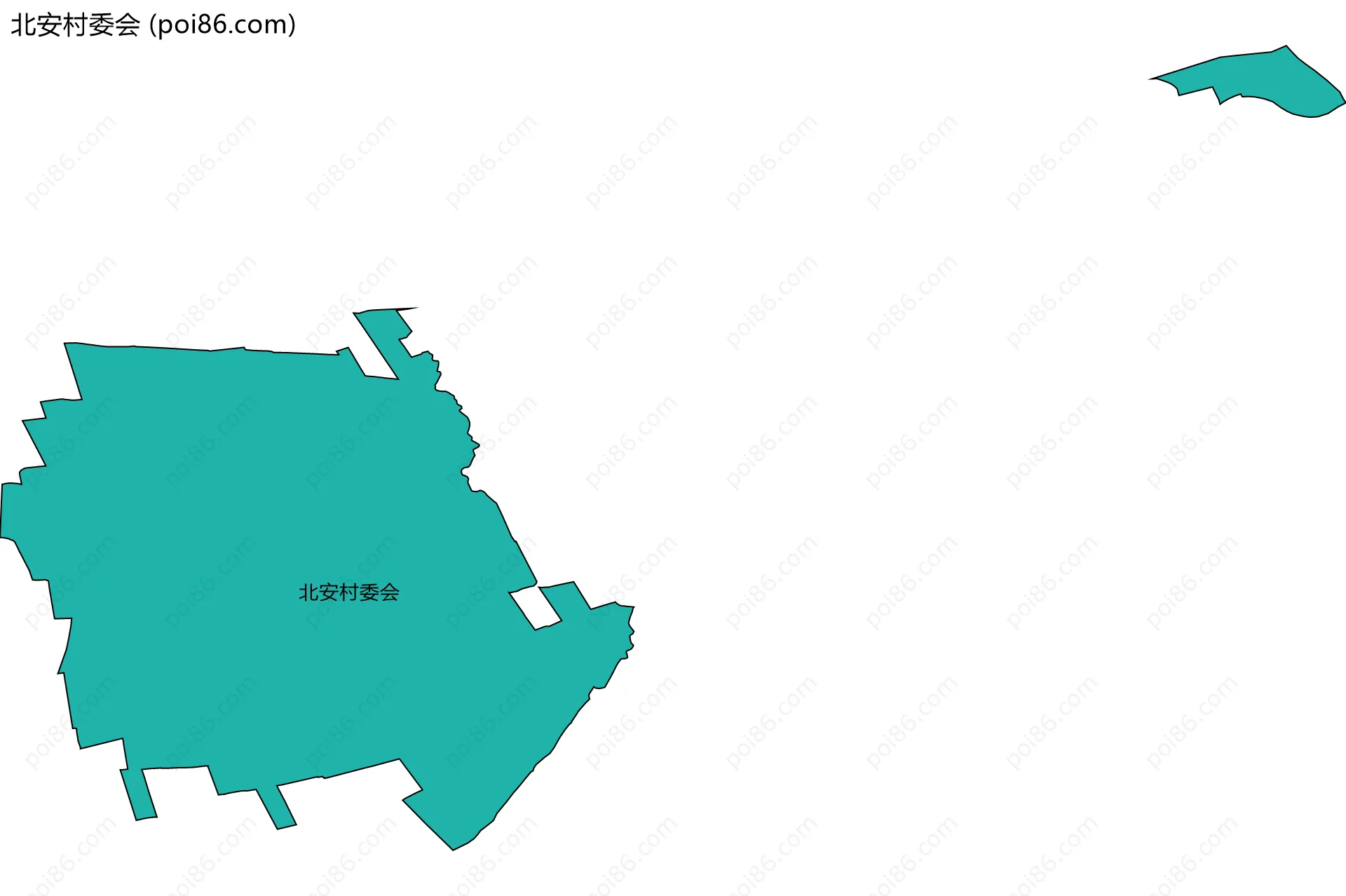 北安村委会边界地图