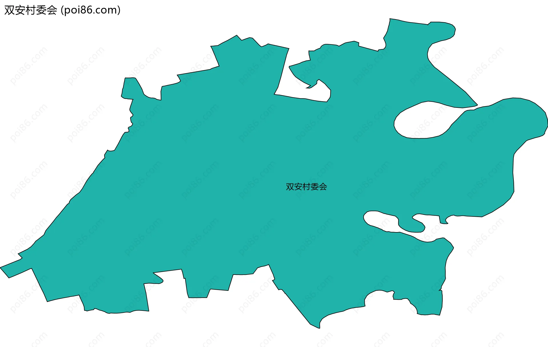双安村委会边界地图