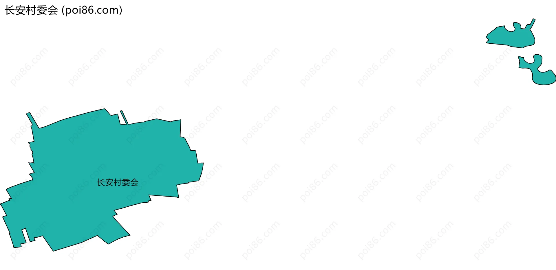 长安村委会边界地图