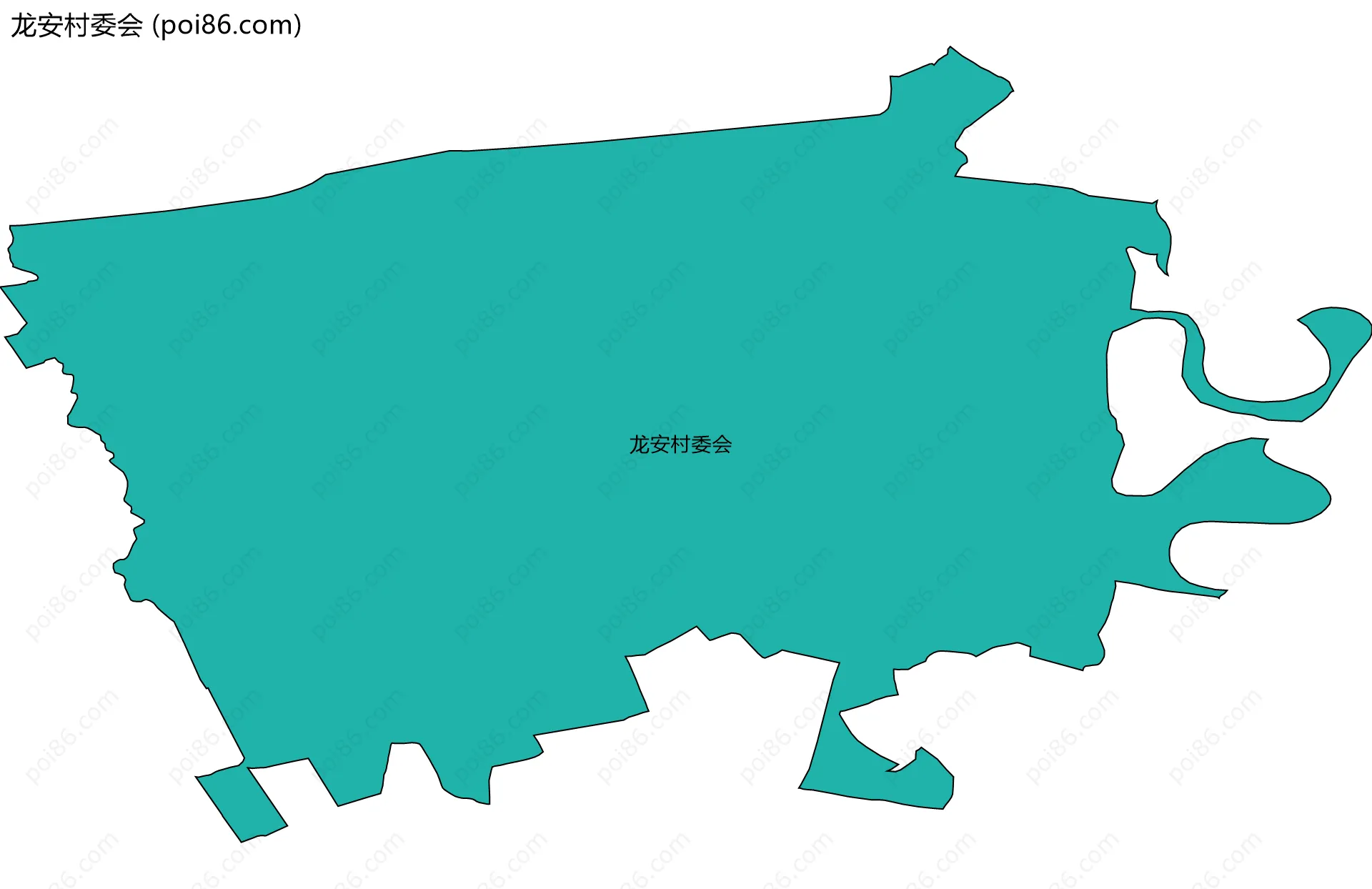 龙安村委会边界地图