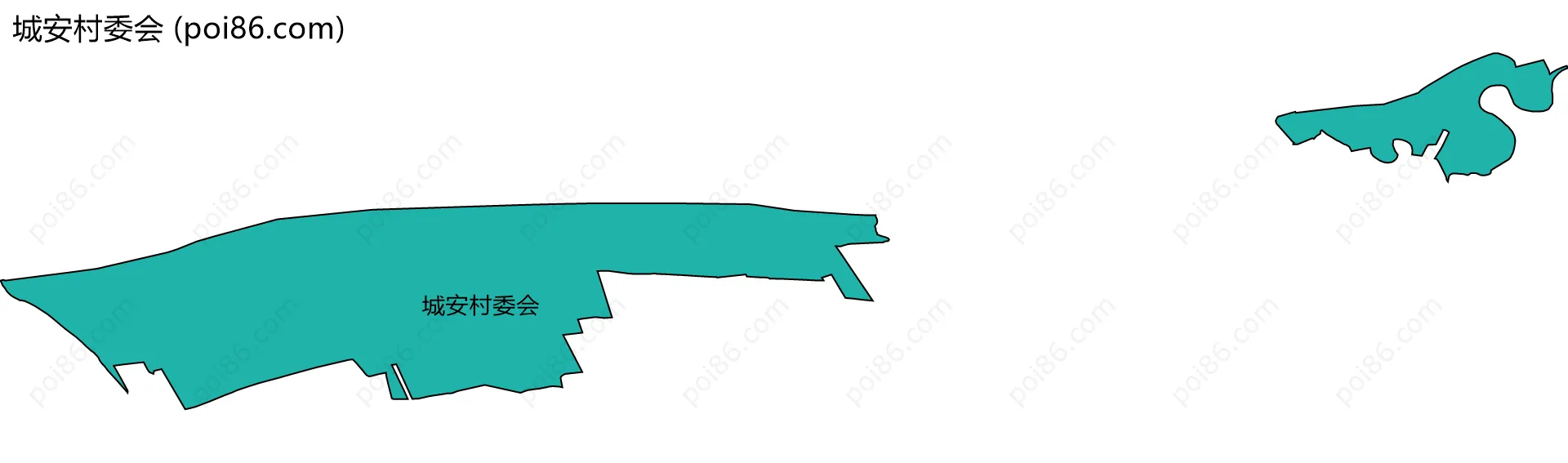 城安村委会边界地图