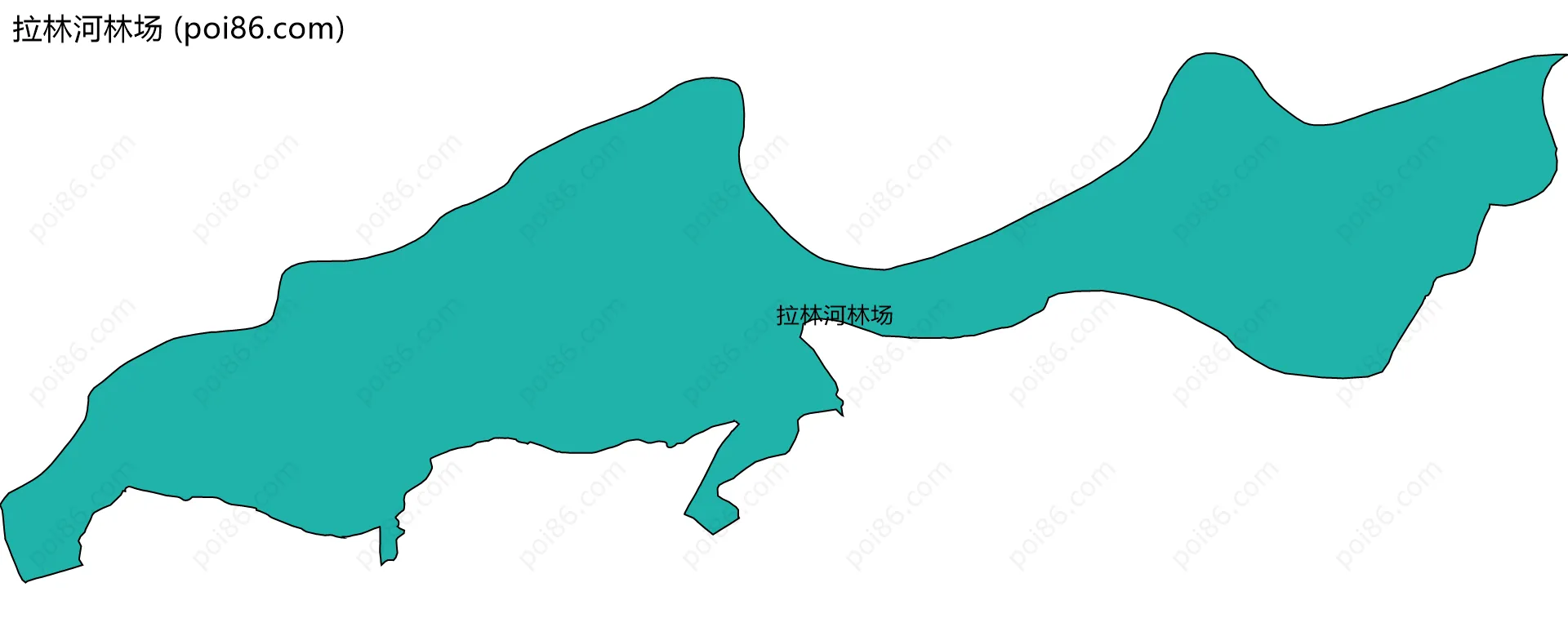 拉林河林场边界地图