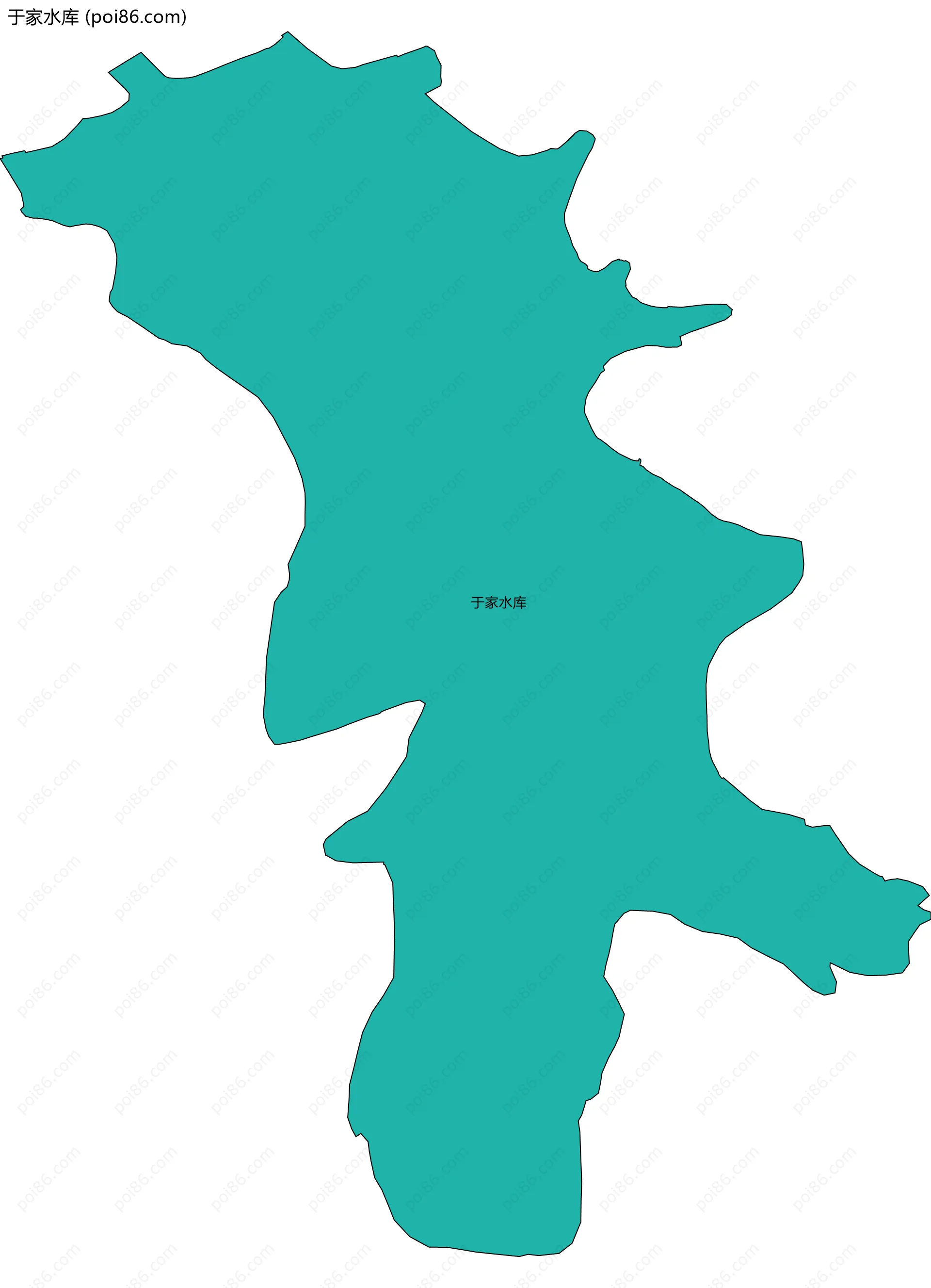 于家水库边界地图