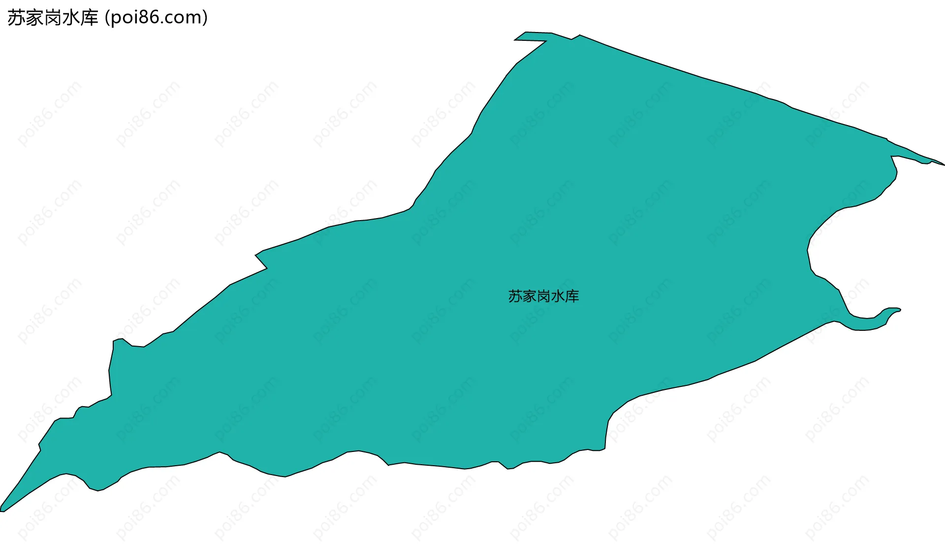 苏家岗水库边界地图