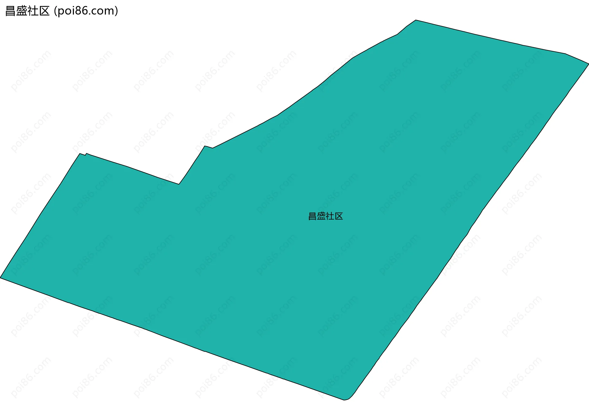 昌盛社区边界地图