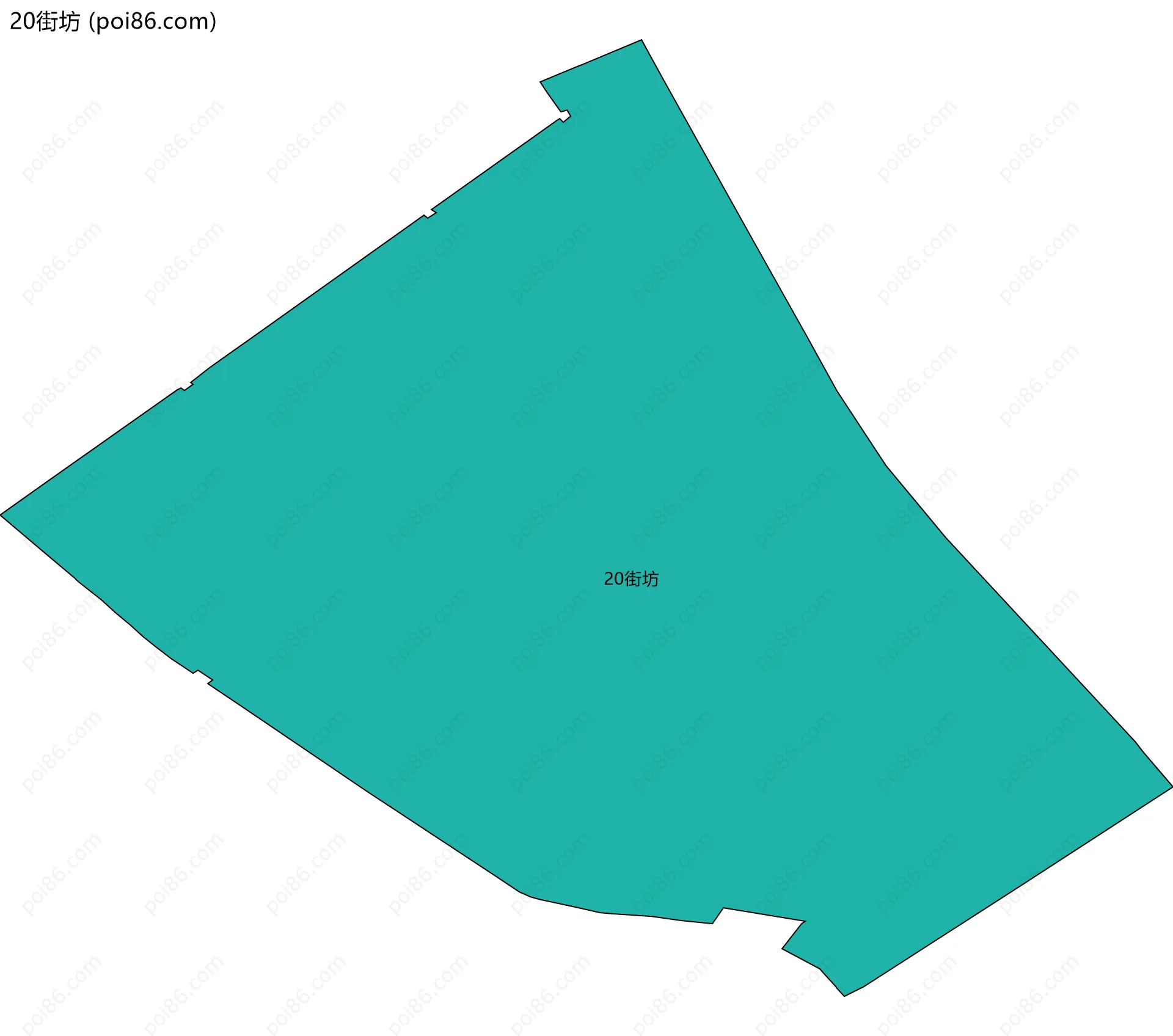 20街坊边界地图