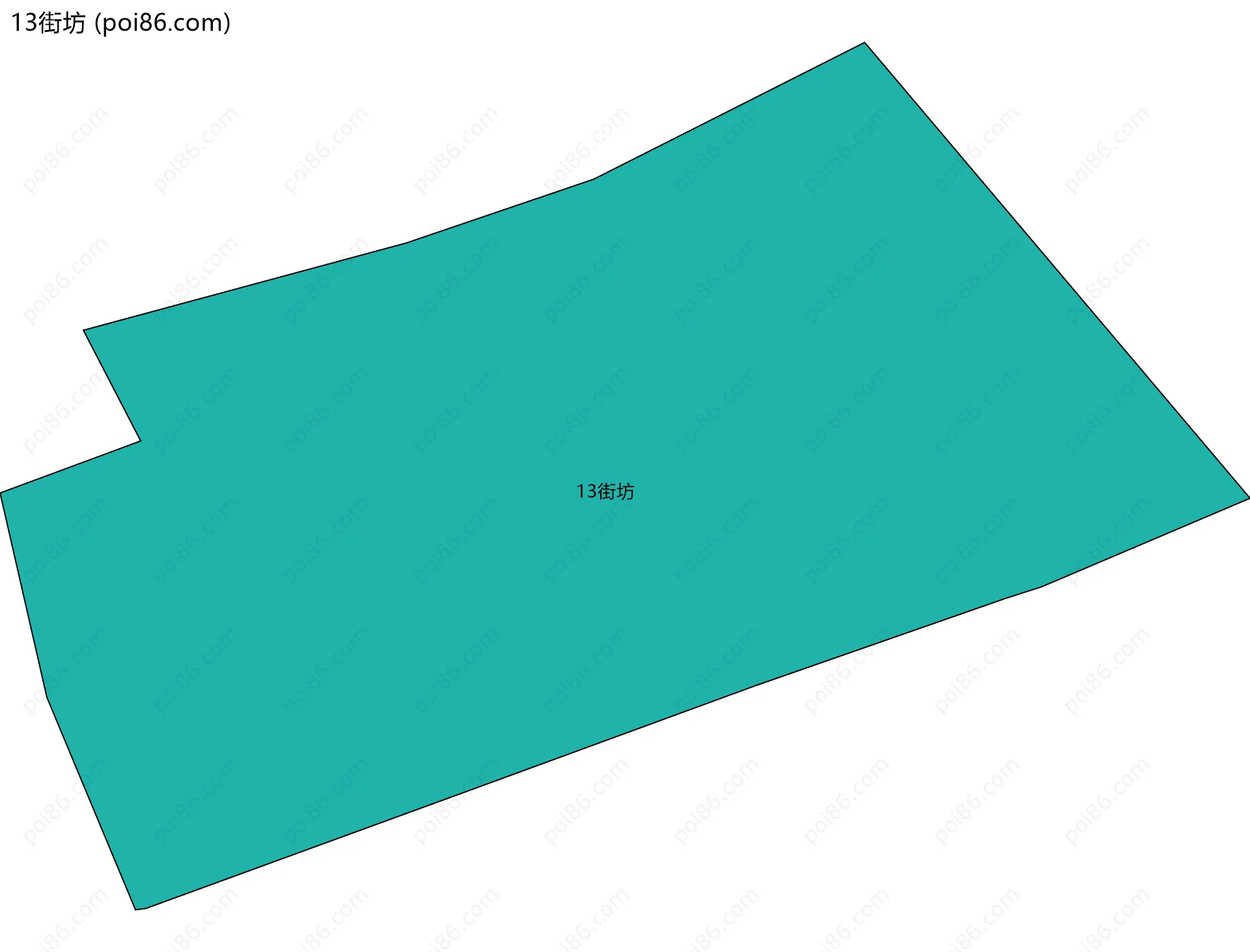 13街坊边界地图