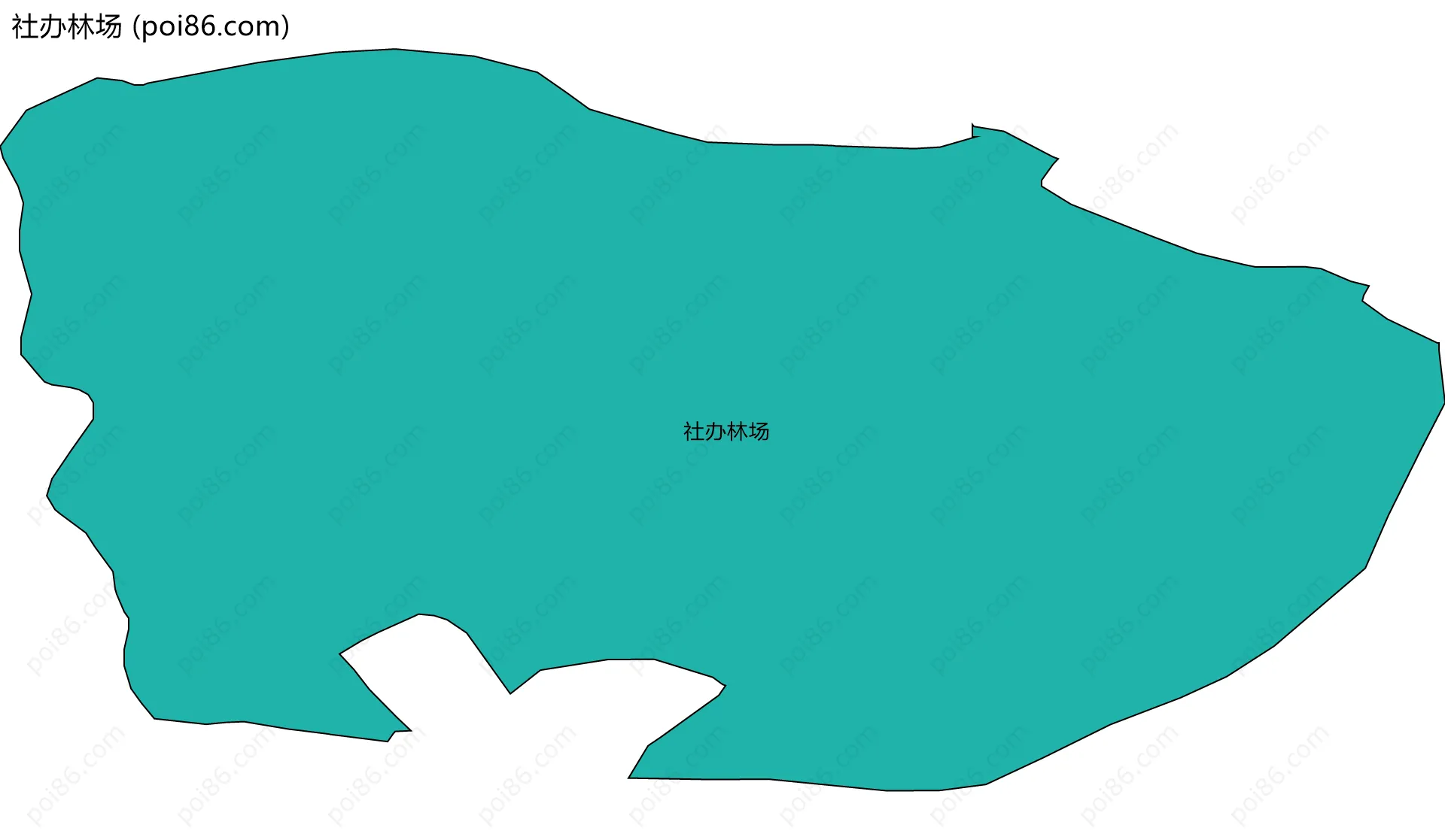 社办林场边界地图