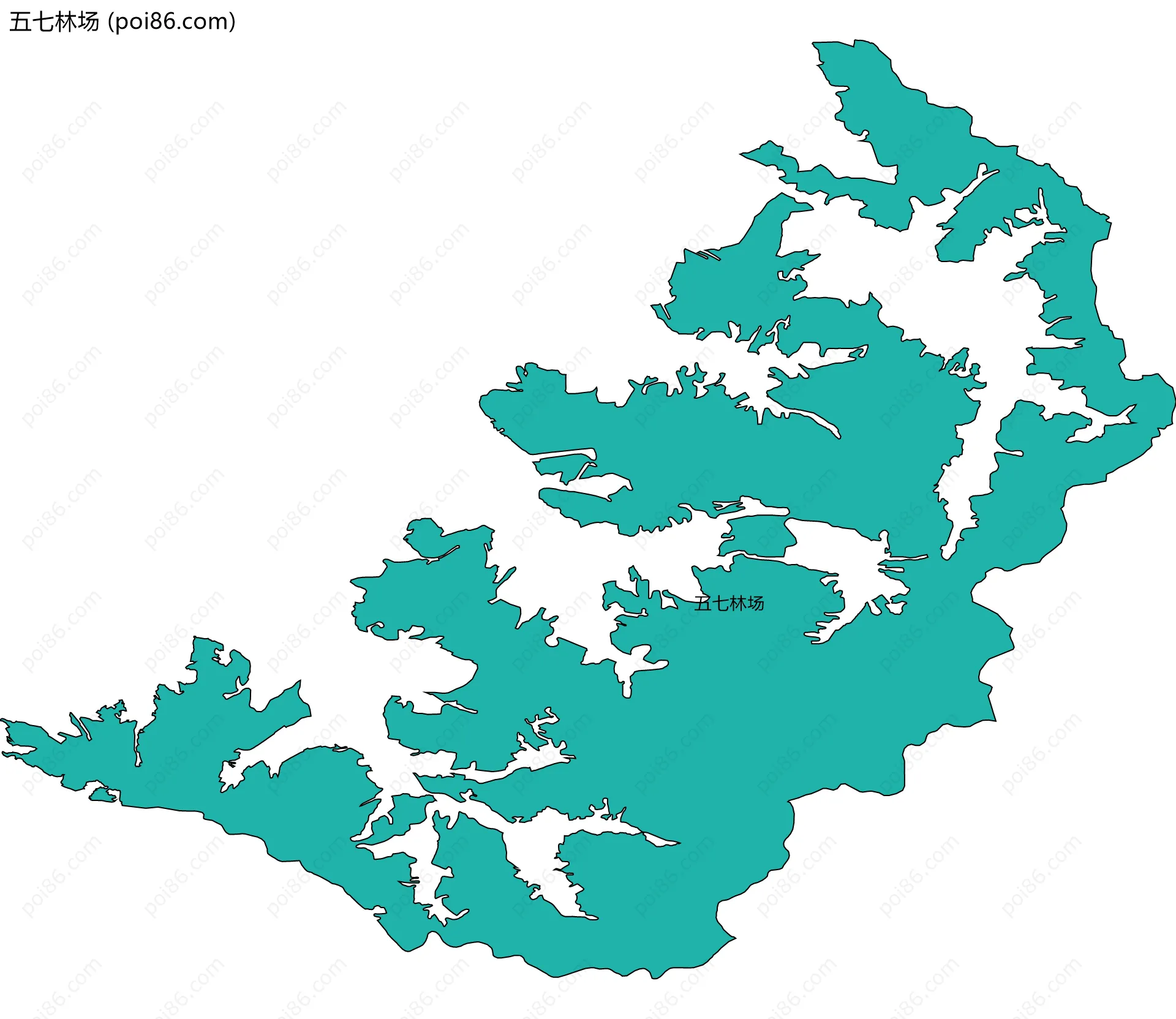 五七林场边界地图