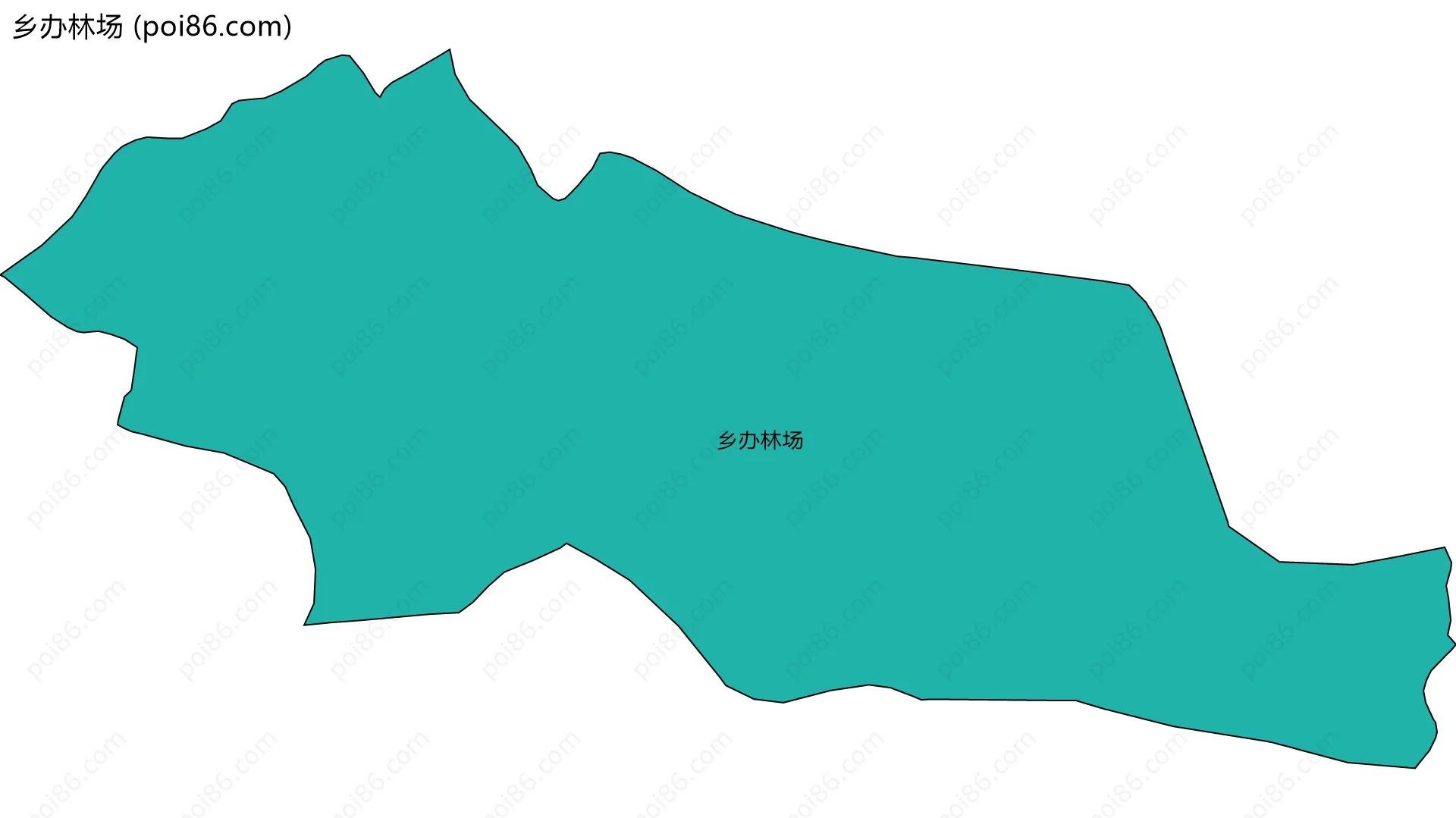 乡办林场边界地图