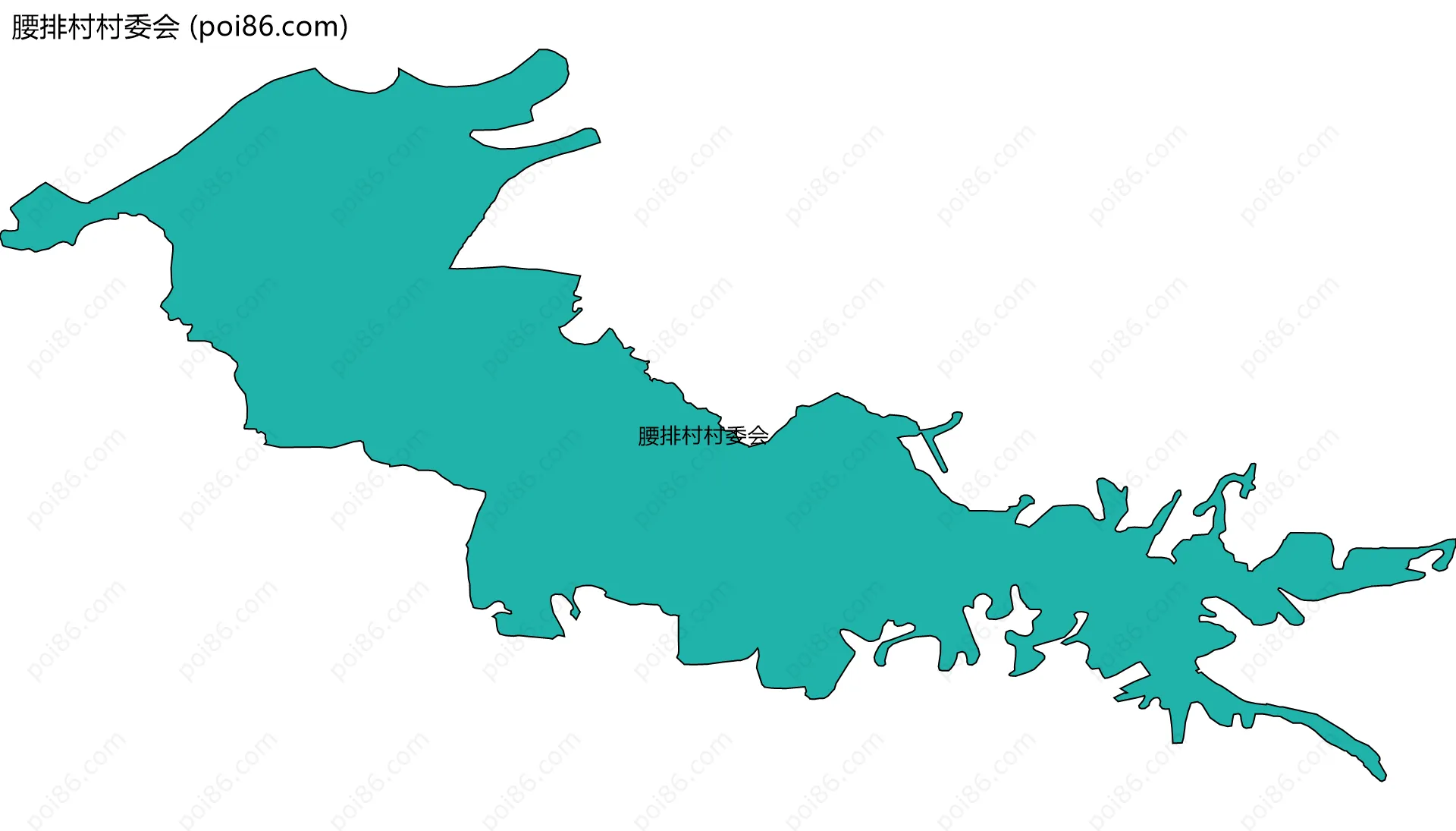 腰排村村委会边界地图