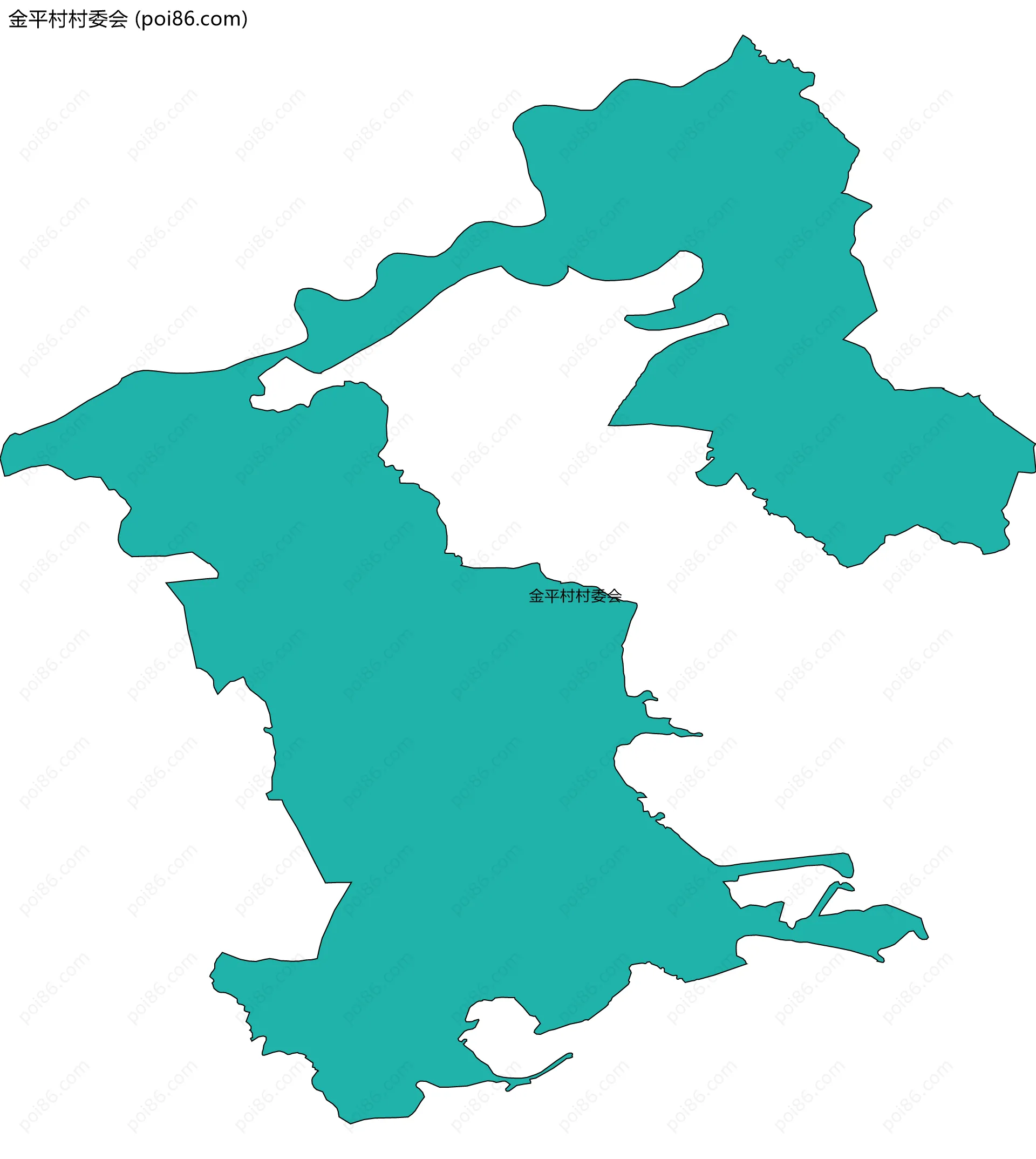 金平村村委会边界地图