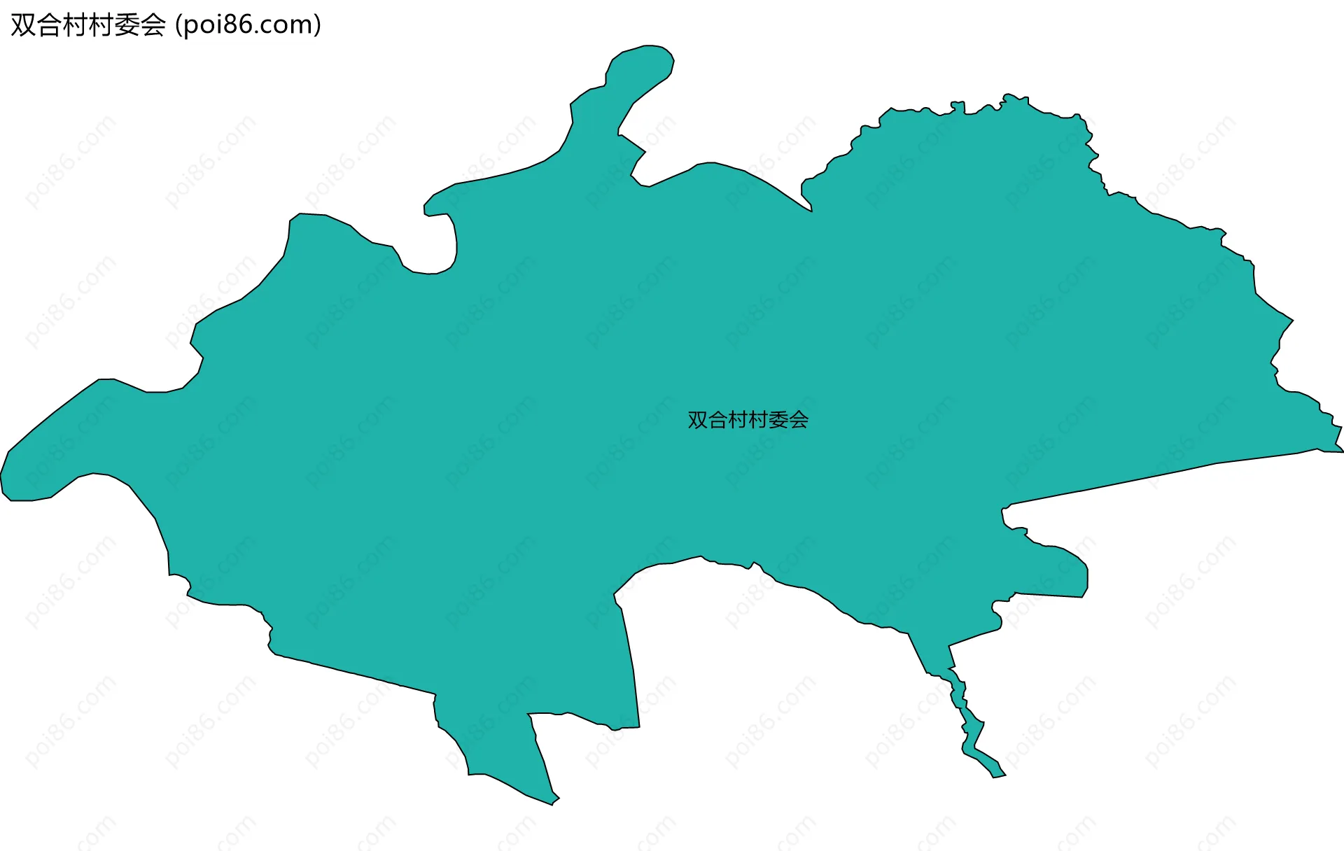 双合村村委会边界地图