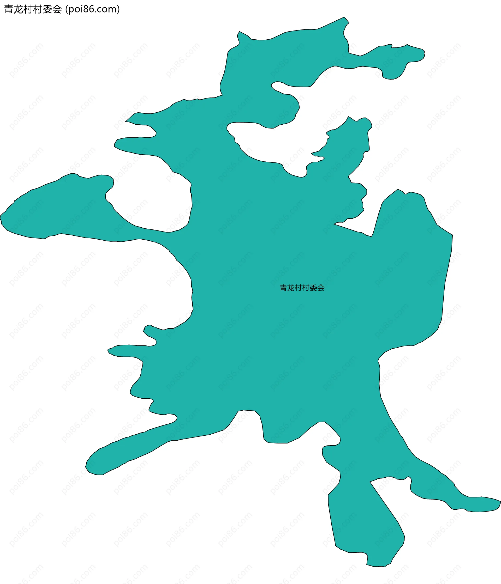 青龙村村委会边界地图