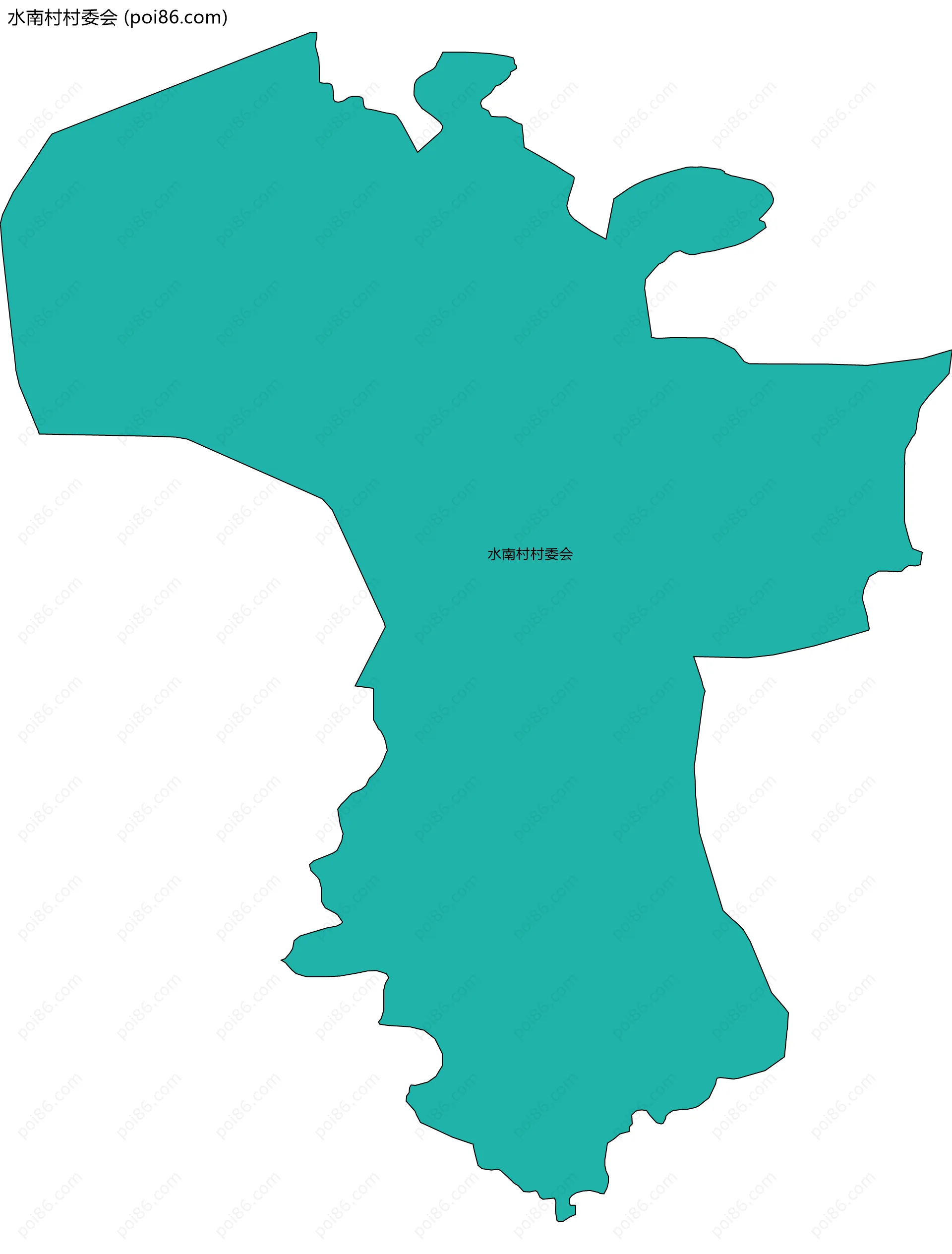 水南村村委会边界地图