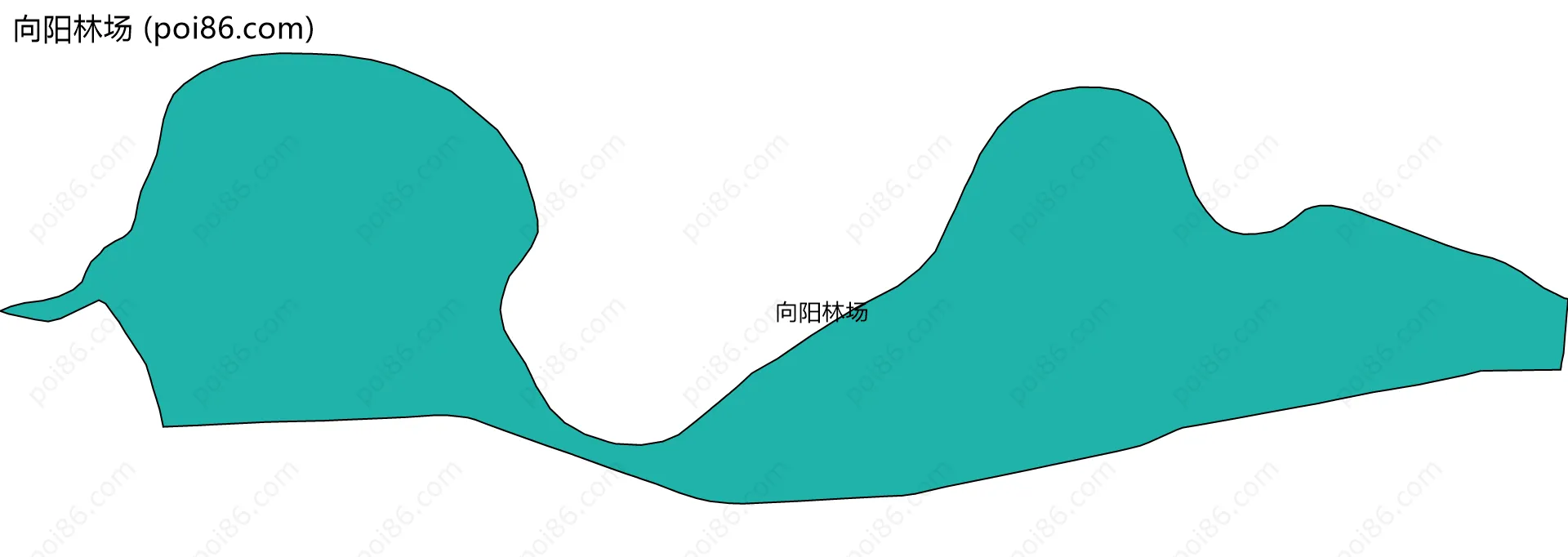 向阳林场边界地图