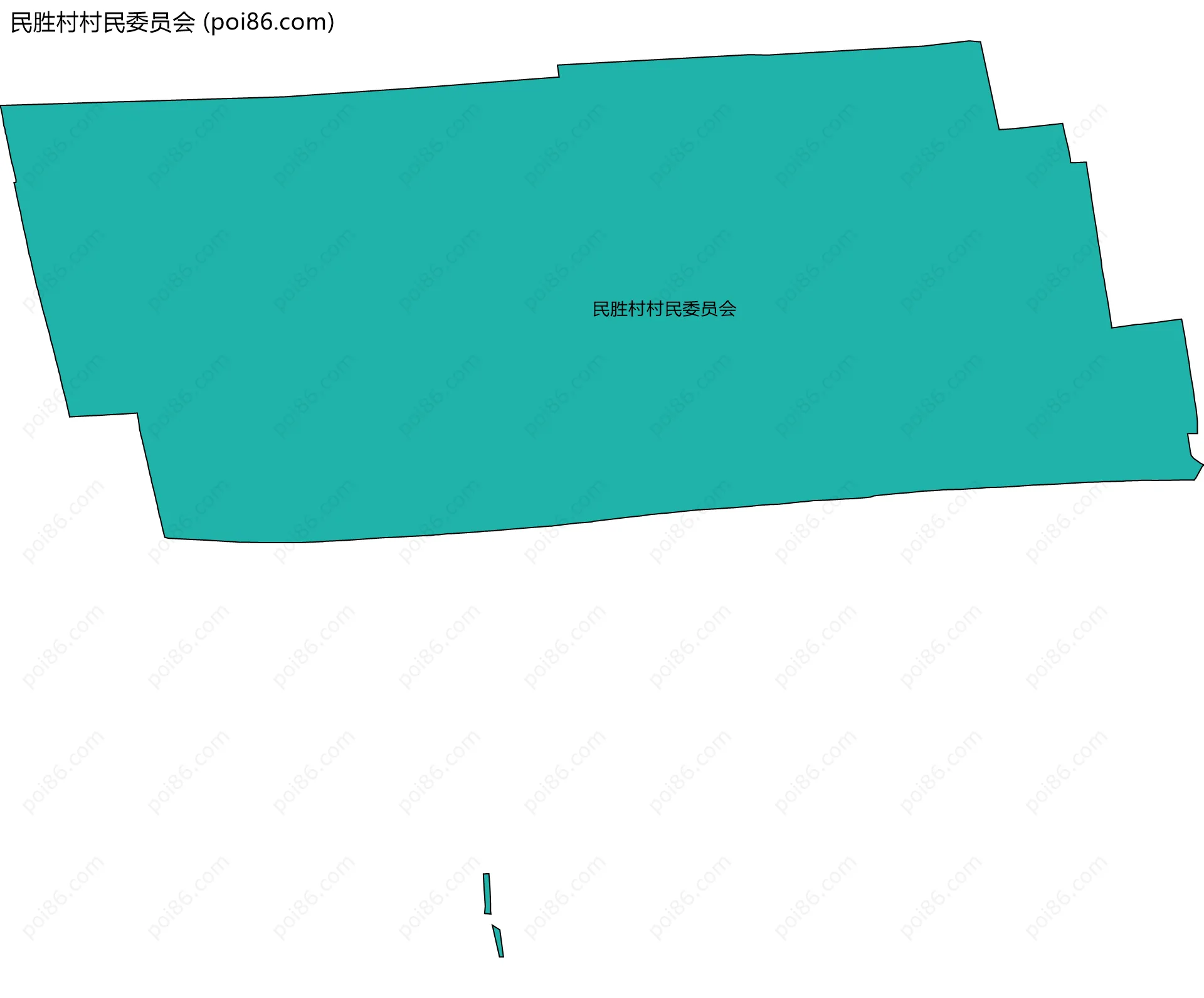民胜村村民委员会边界地图