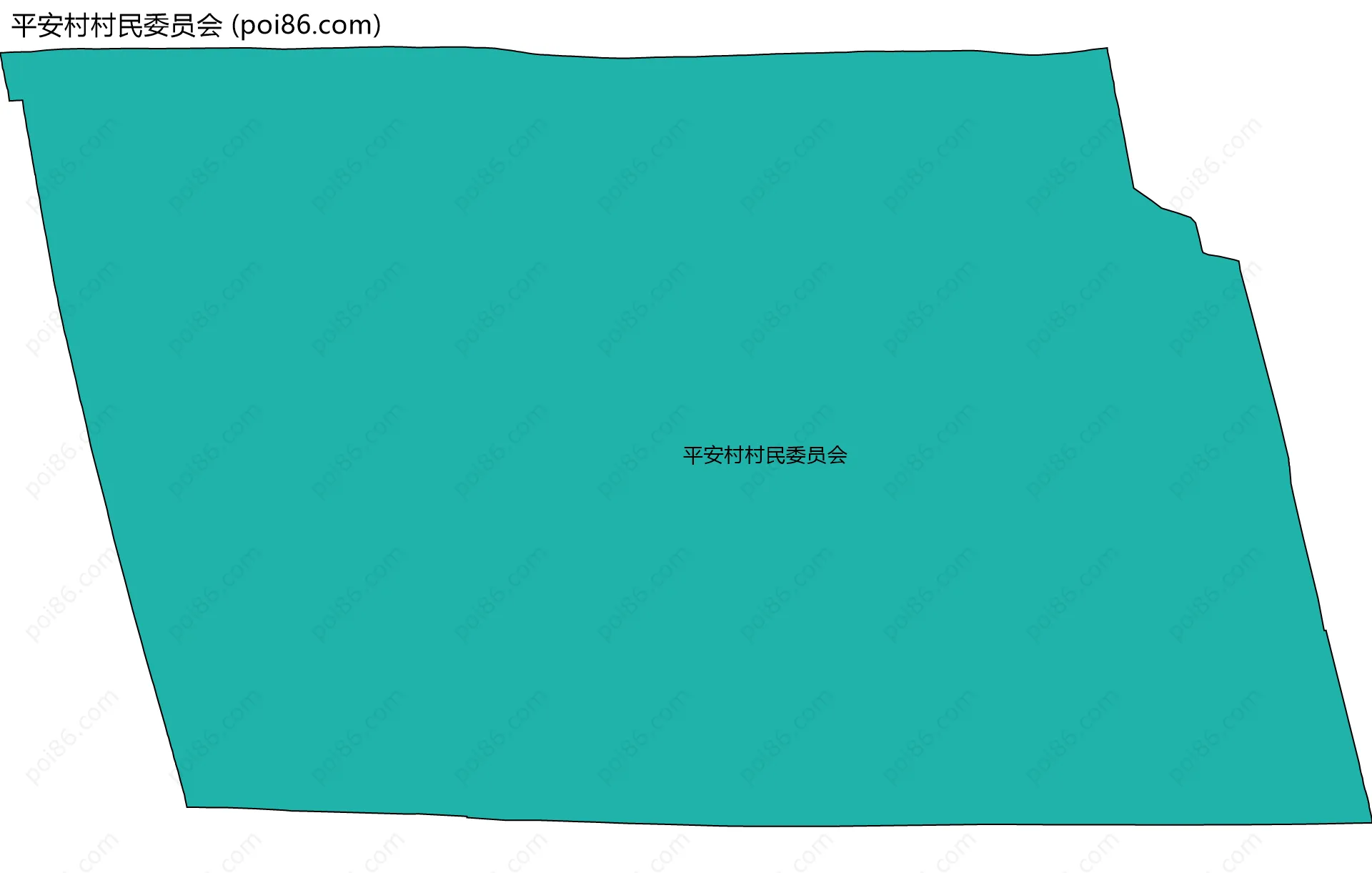 平安村村民委员会边界地图