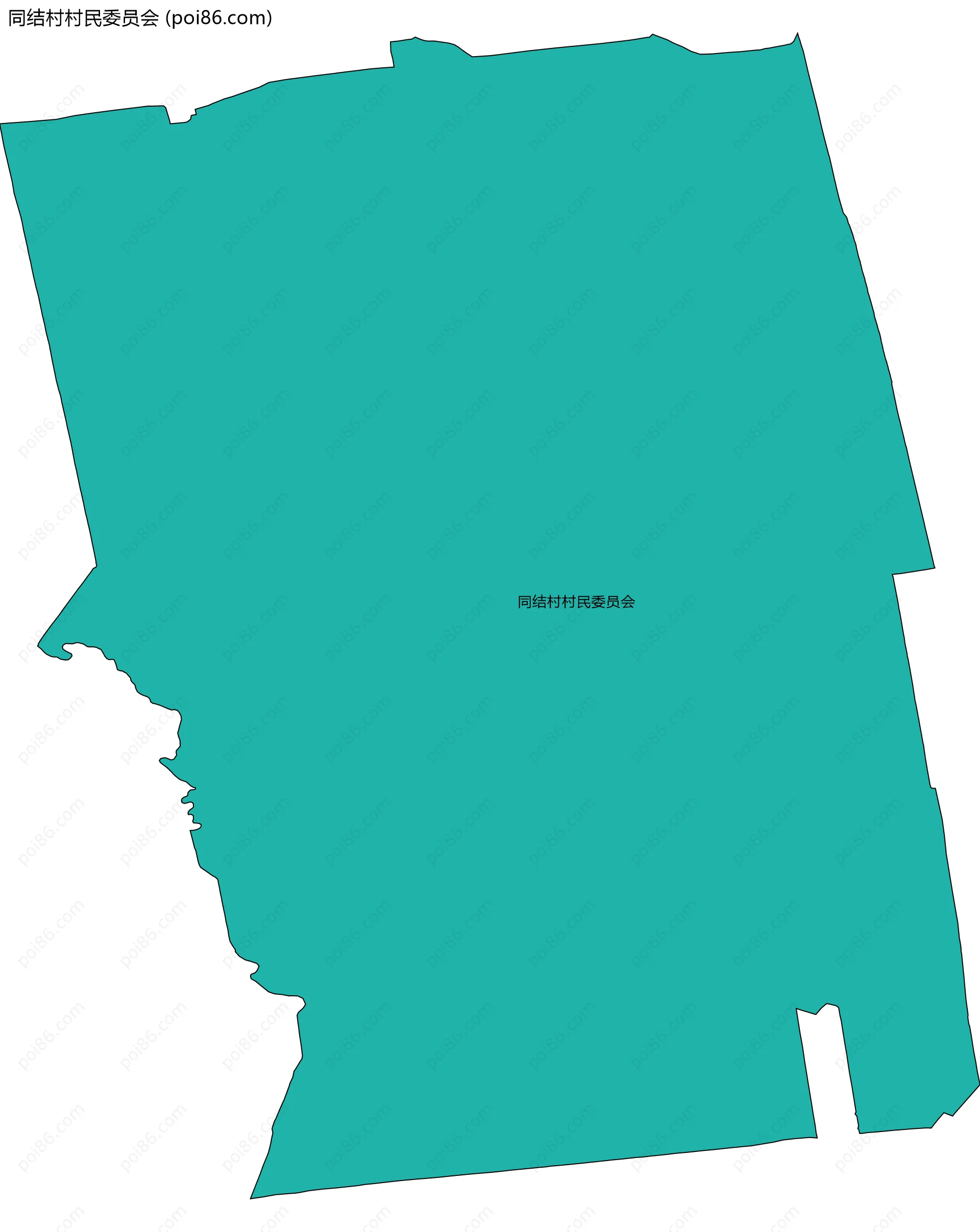 同结村村民委员会边界地图