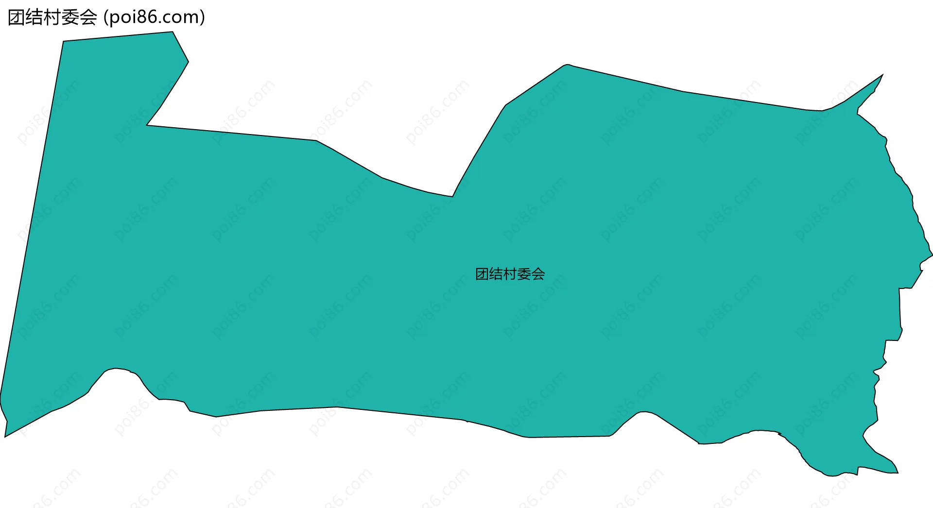团结村委会边界地图