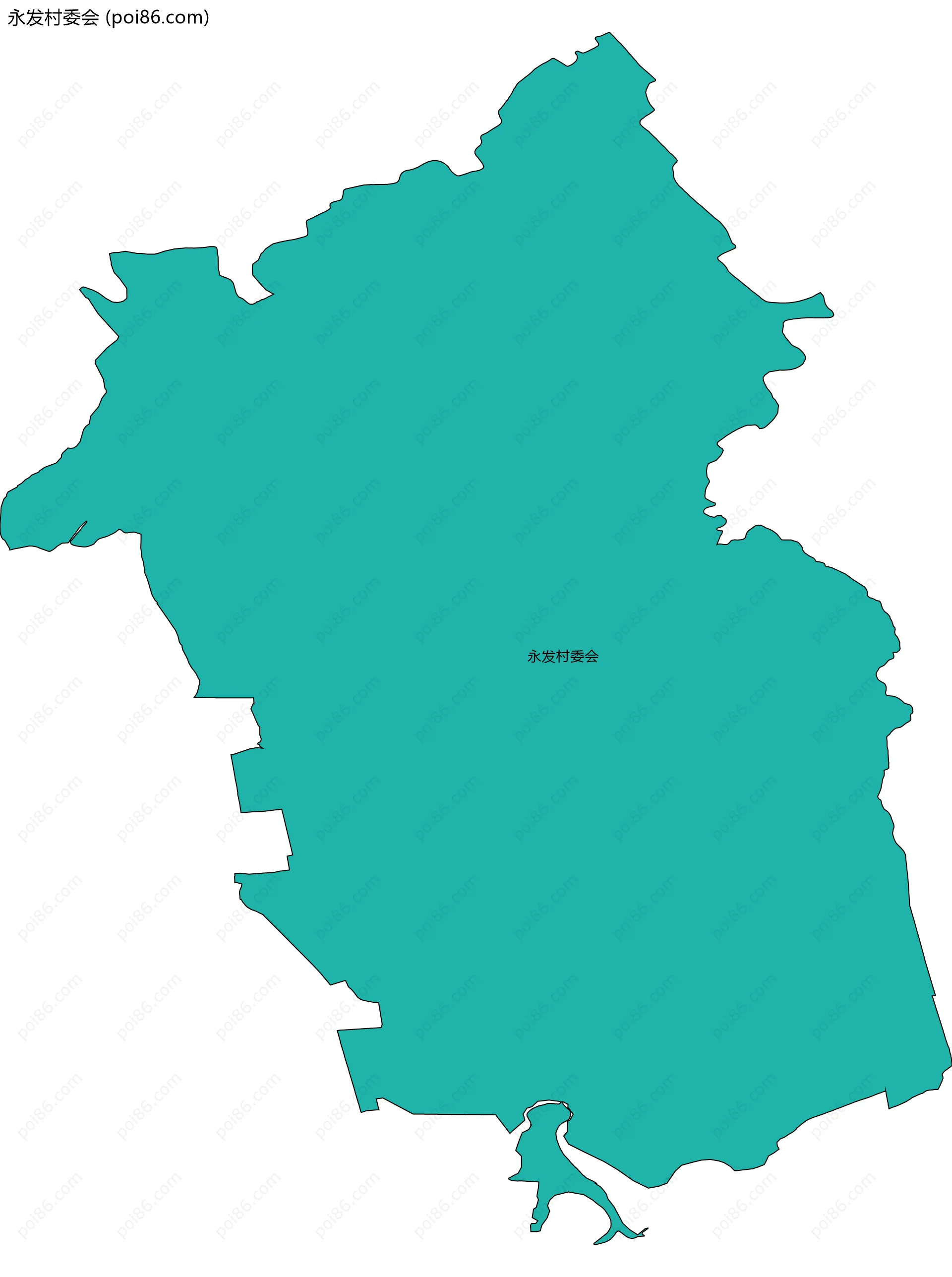 永发村委会边界地图