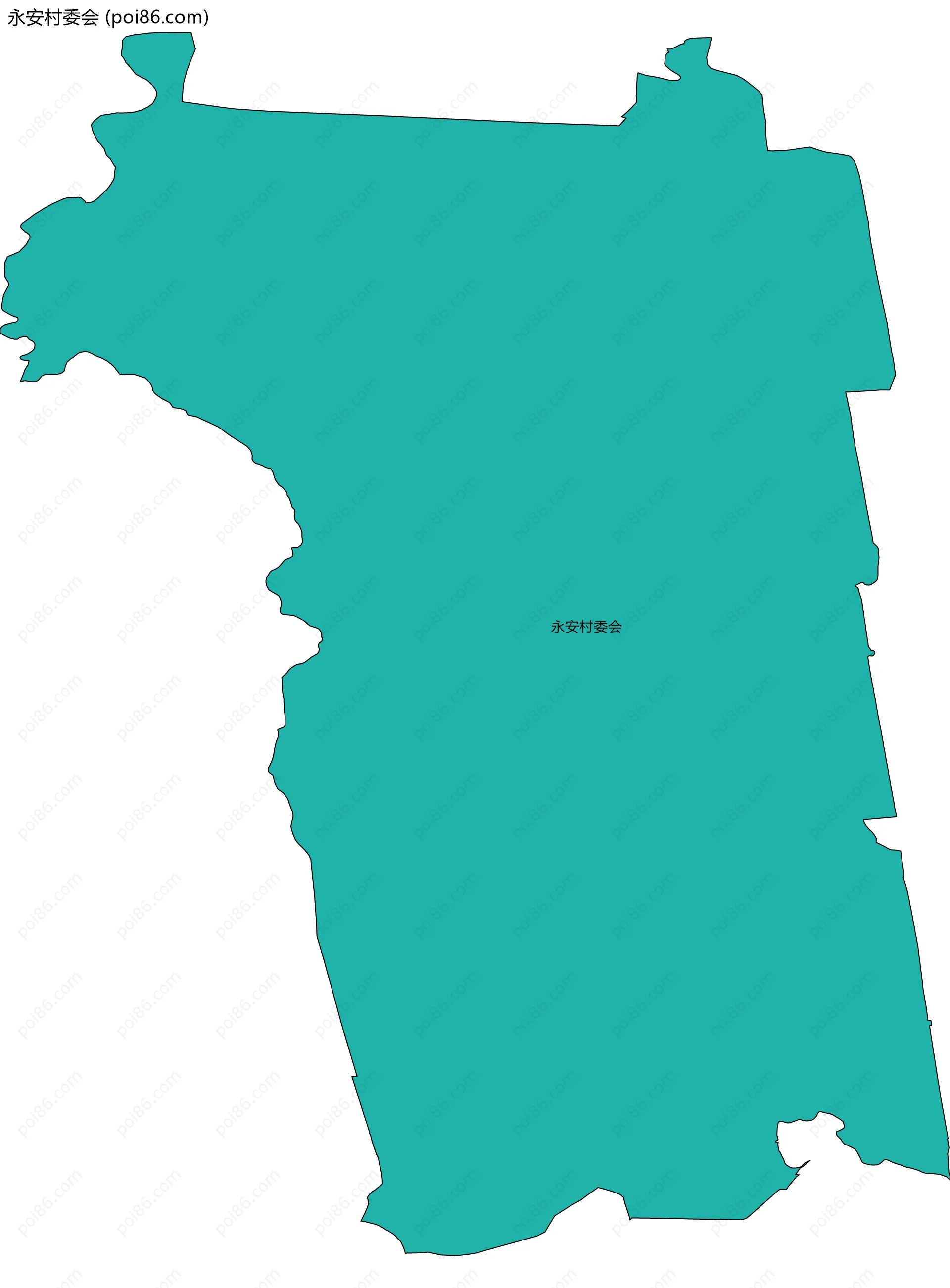 永安村委会边界地图