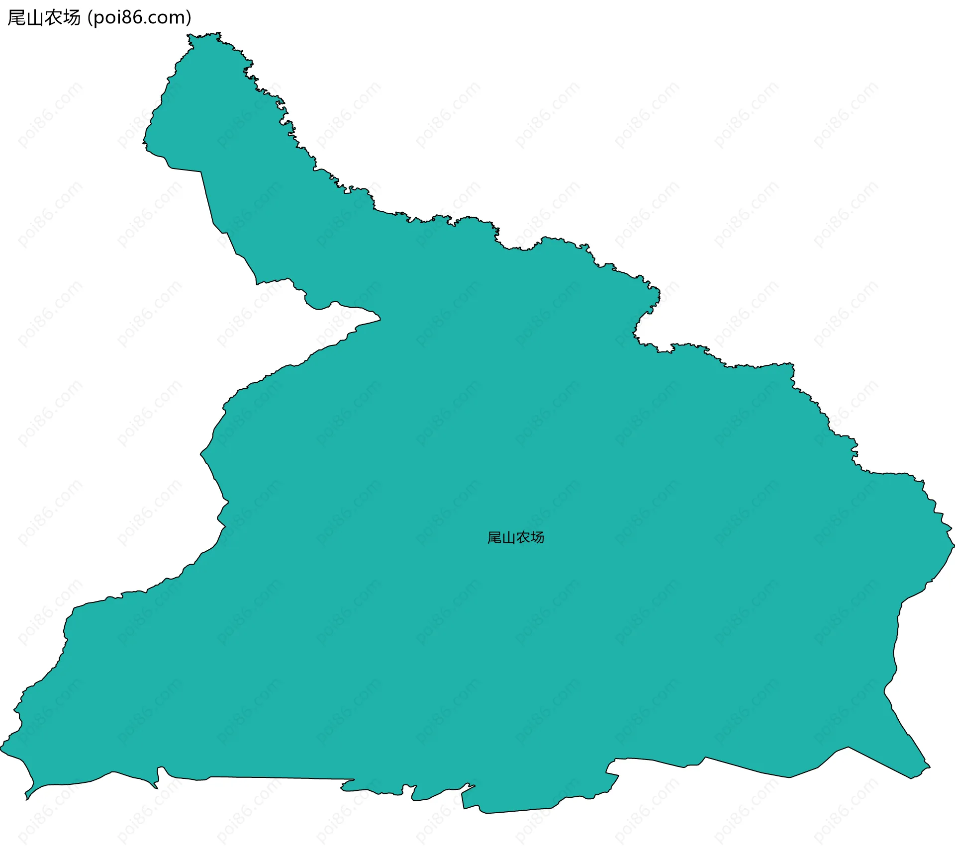 尾山农场边界地图