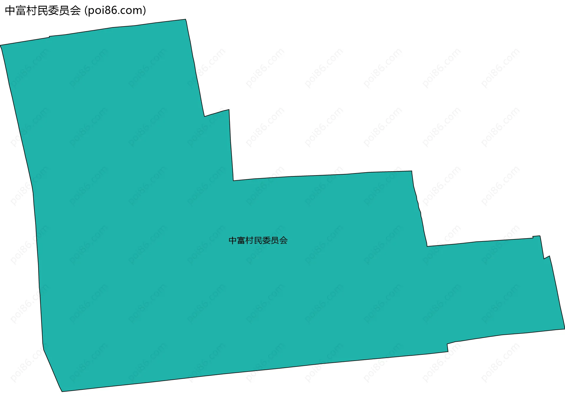 中富村民委员会边界地图