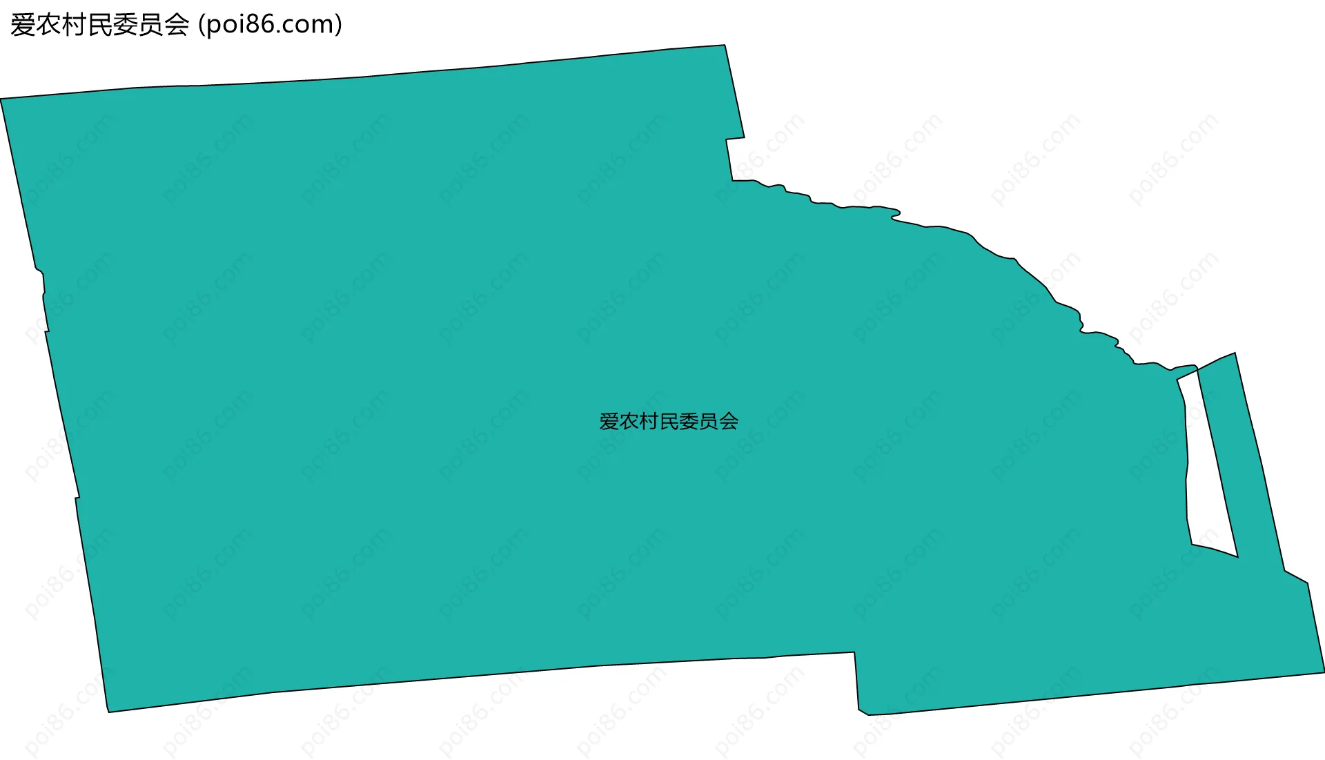 爱农村民委员会边界地图