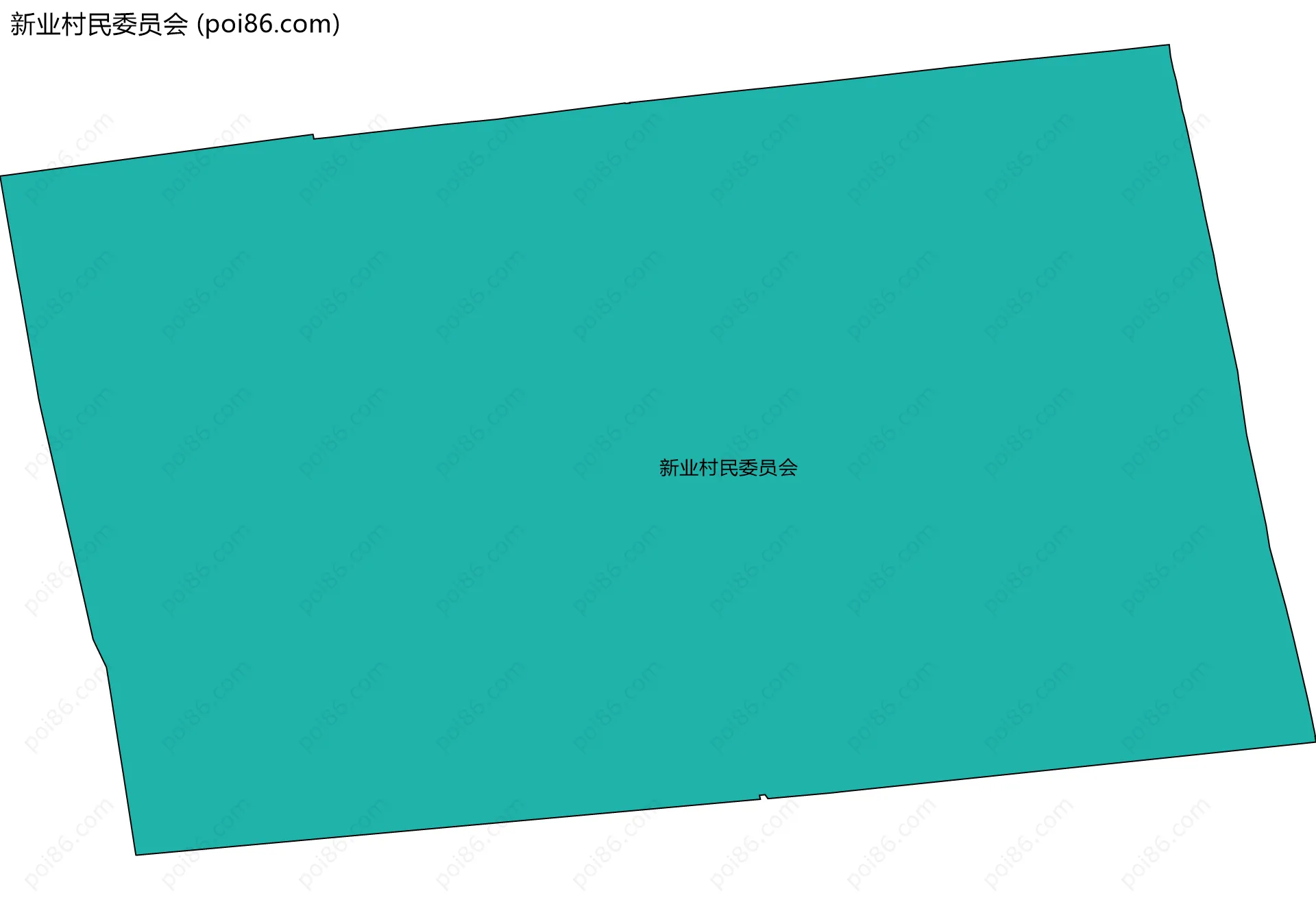 新业村民委员会边界地图
