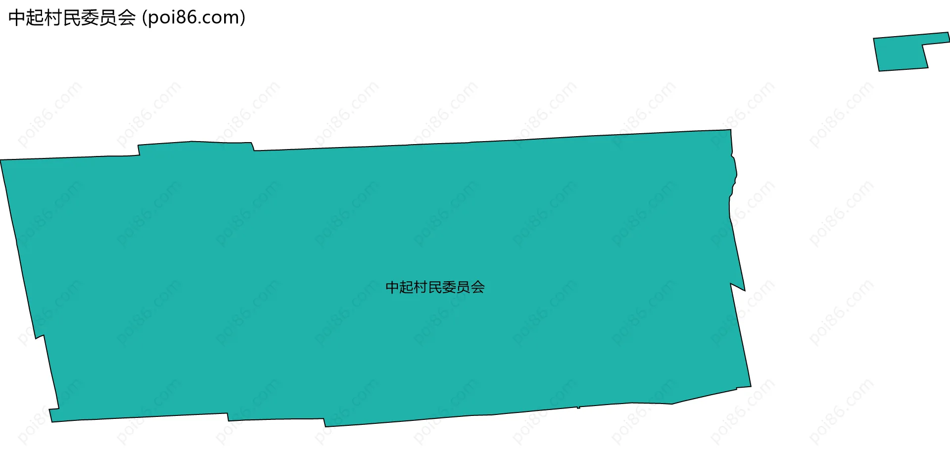 中起村民委员会边界地图