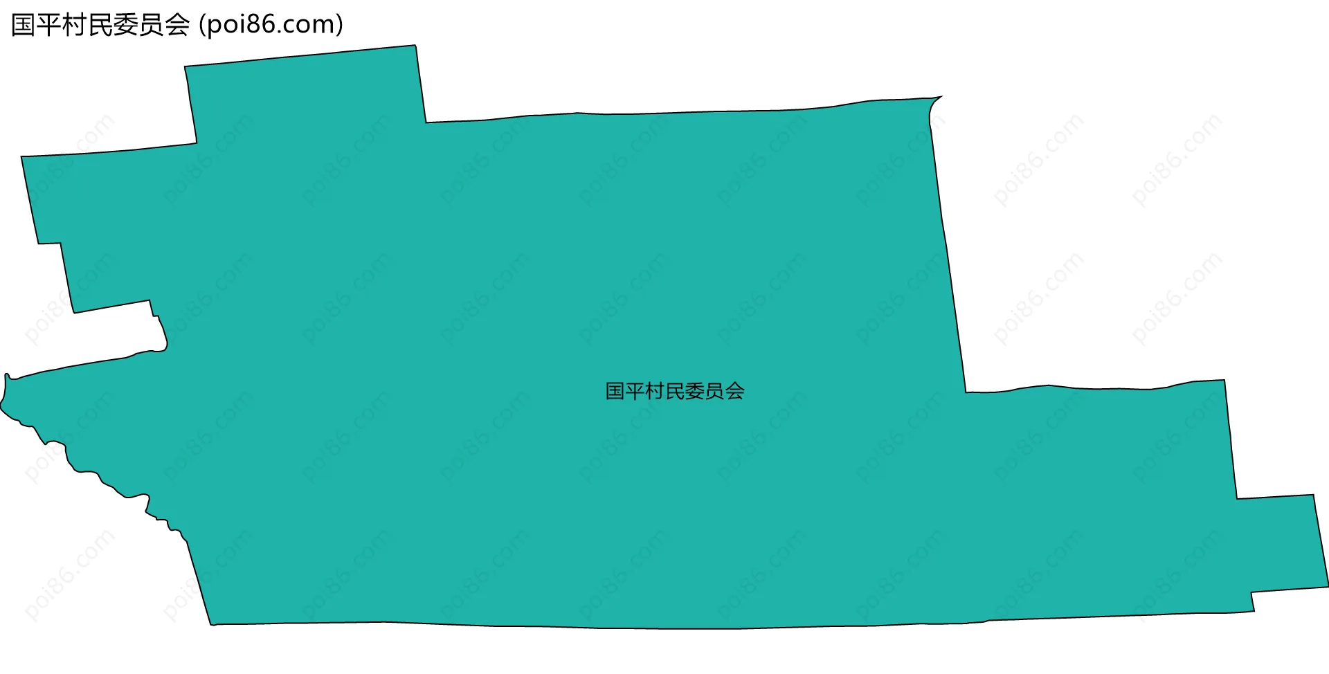 国平村民委员会边界地图