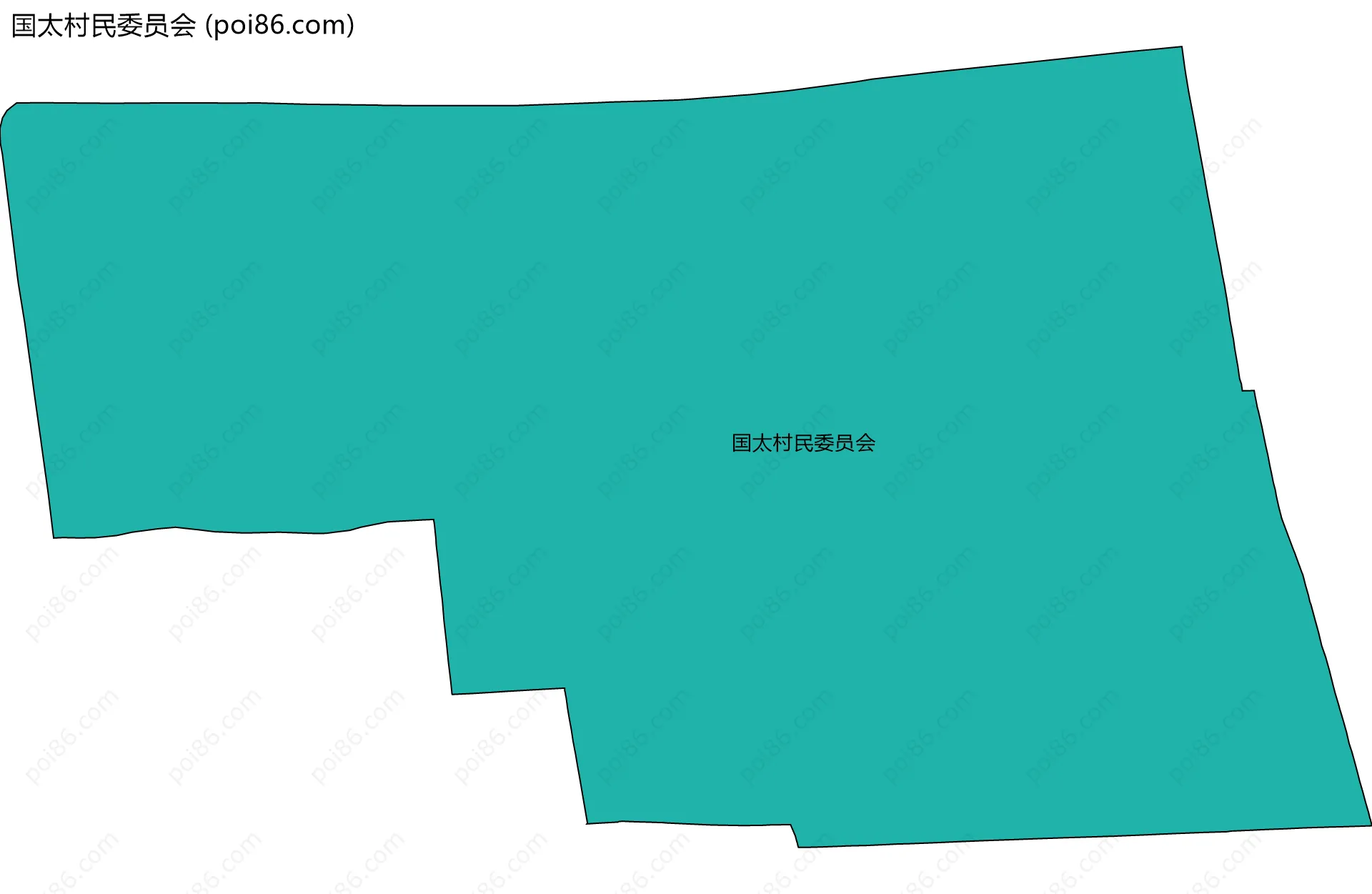 国太村民委员会边界地图