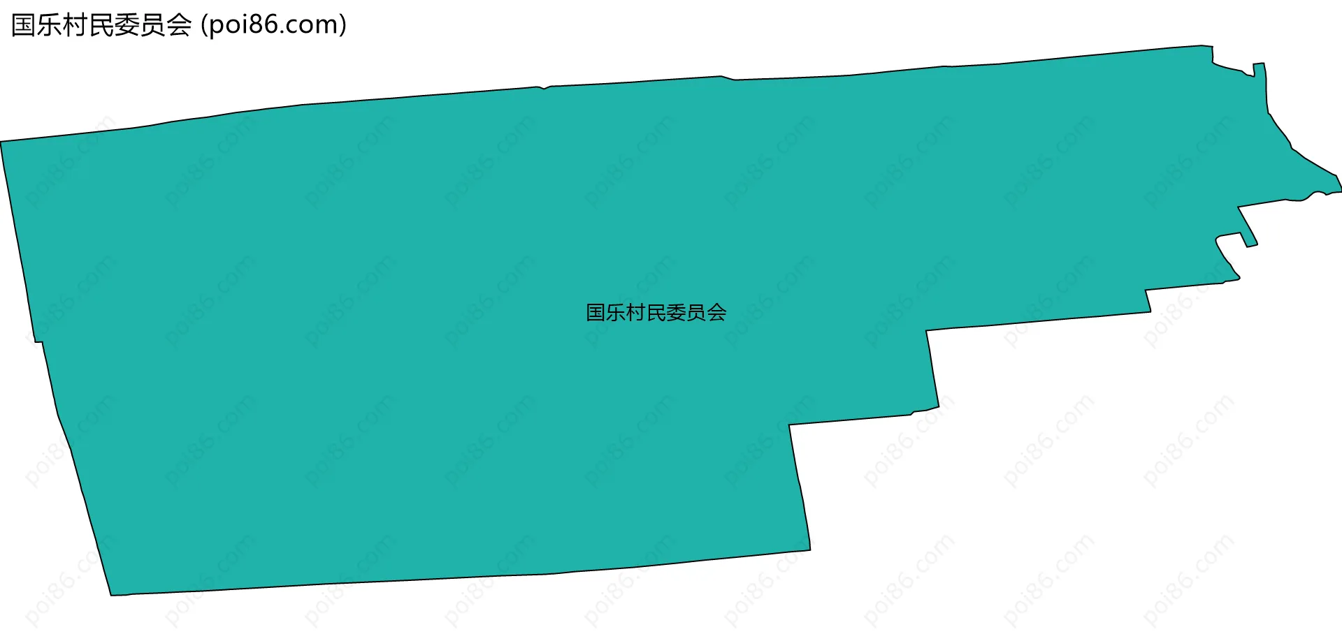 国乐村民委员会边界地图