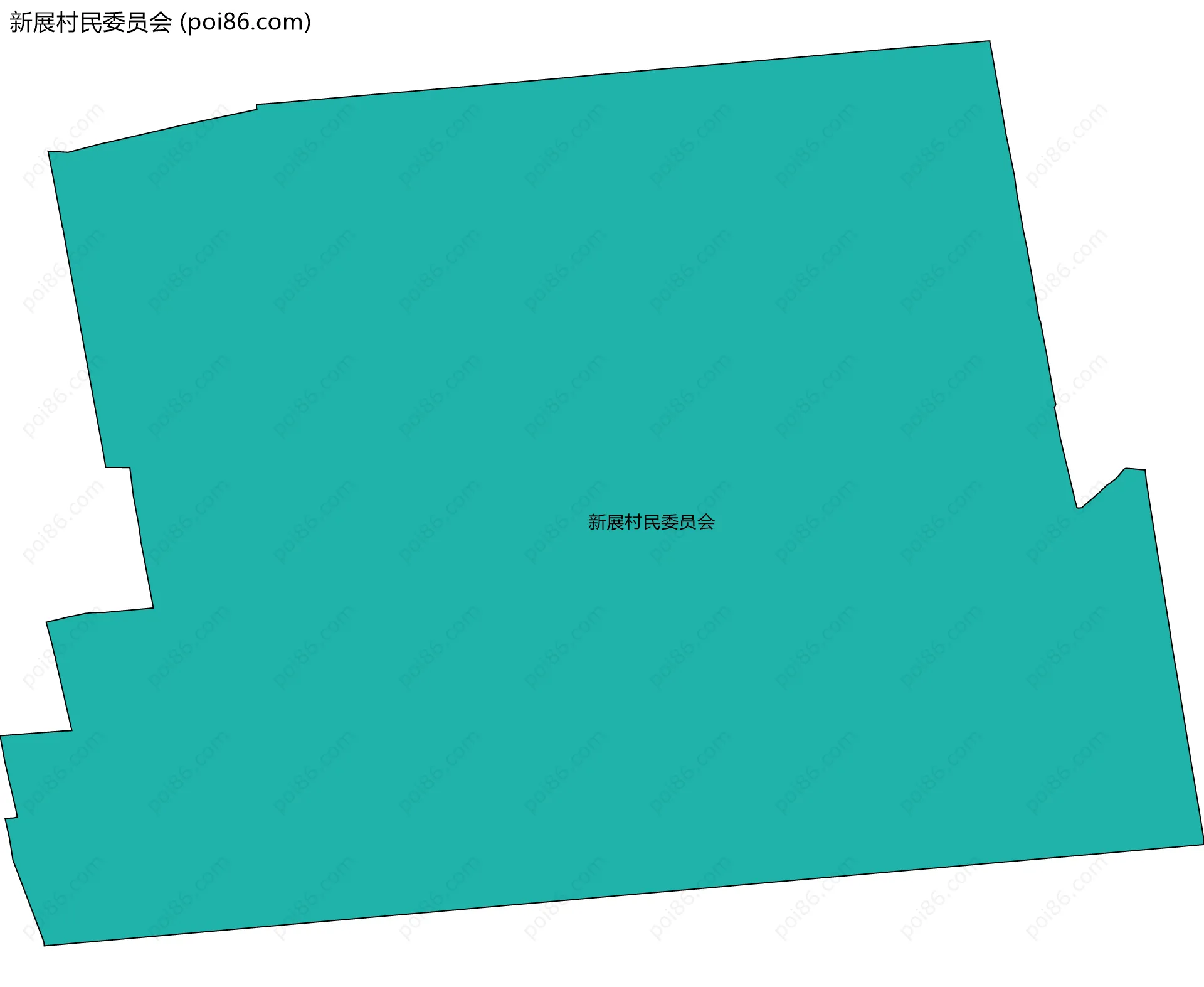 新展村民委员会边界地图