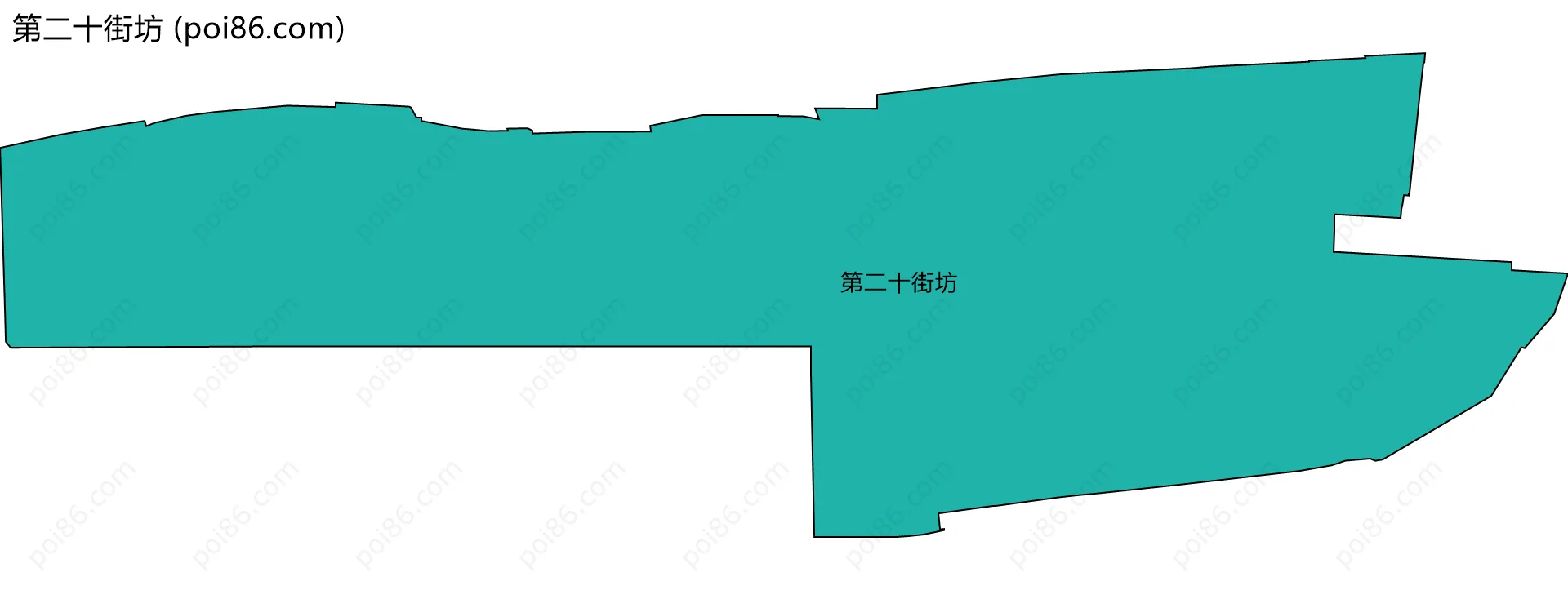 第二十街坊边界地图