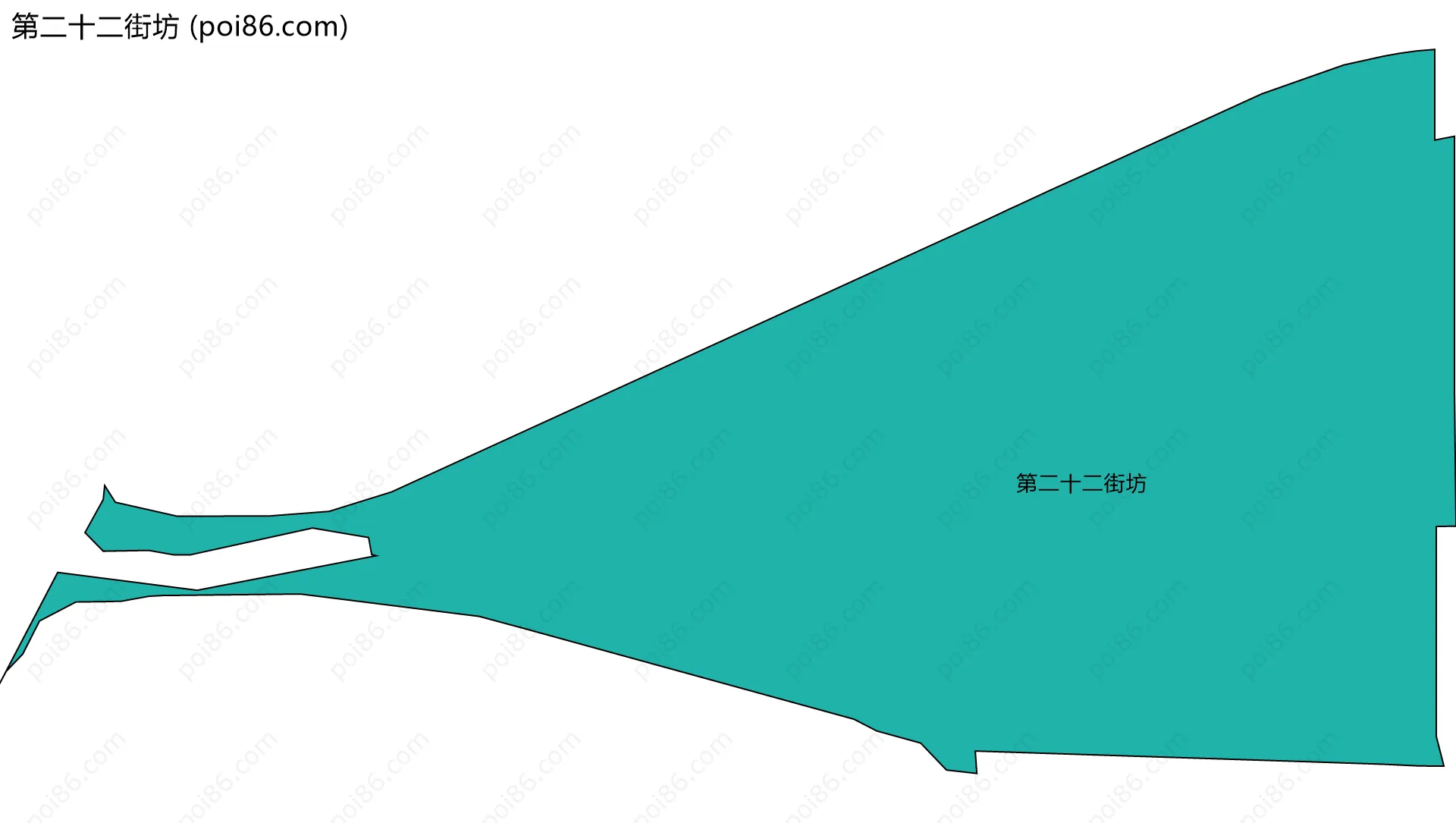 第二十二街坊边界地图
