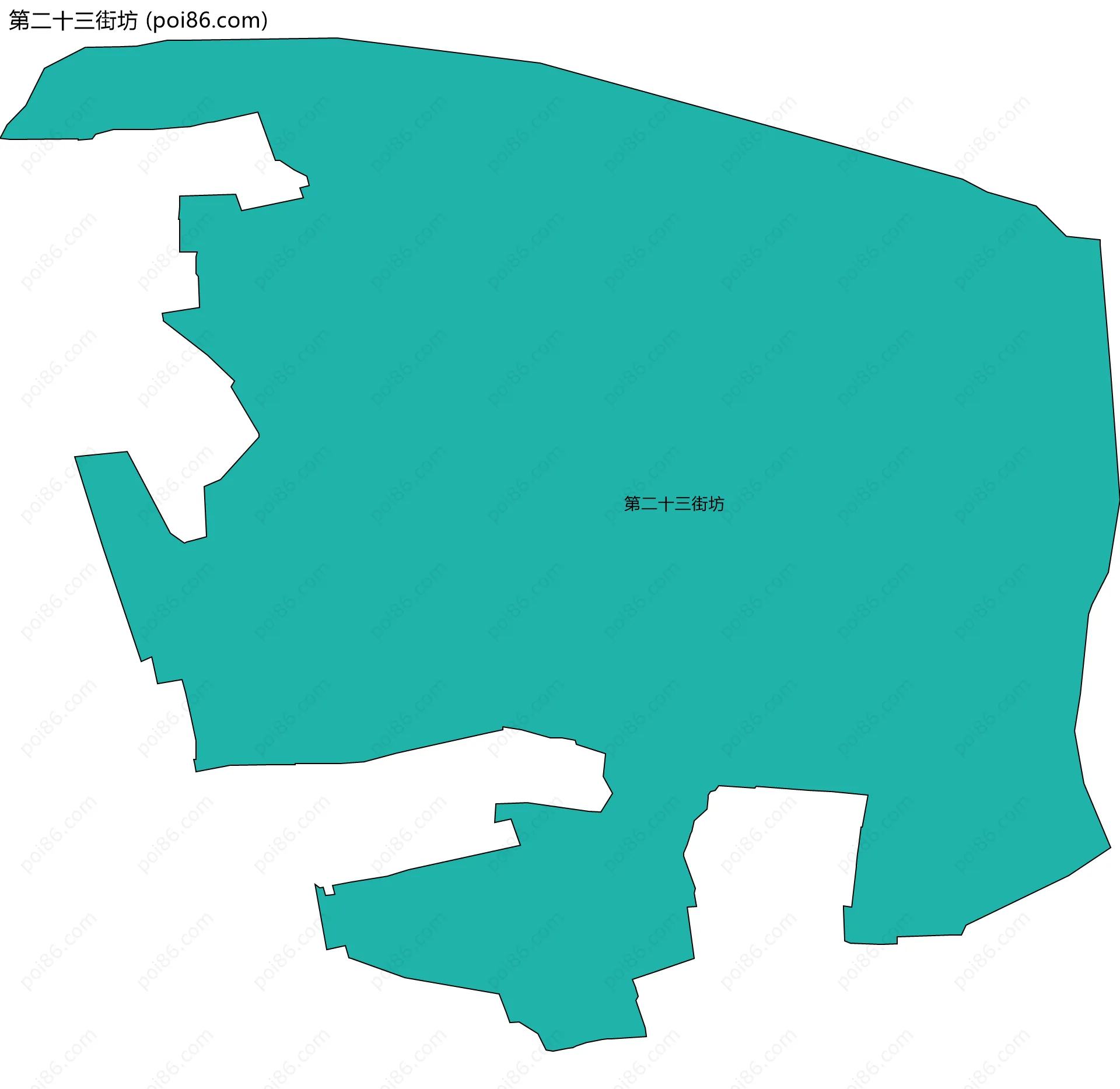 第二十三街坊边界地图