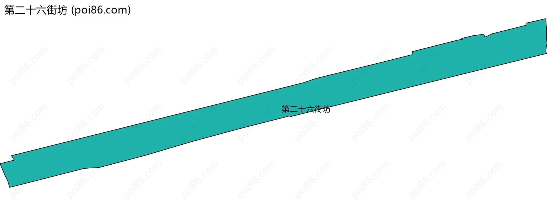 第二十六街坊边界地图