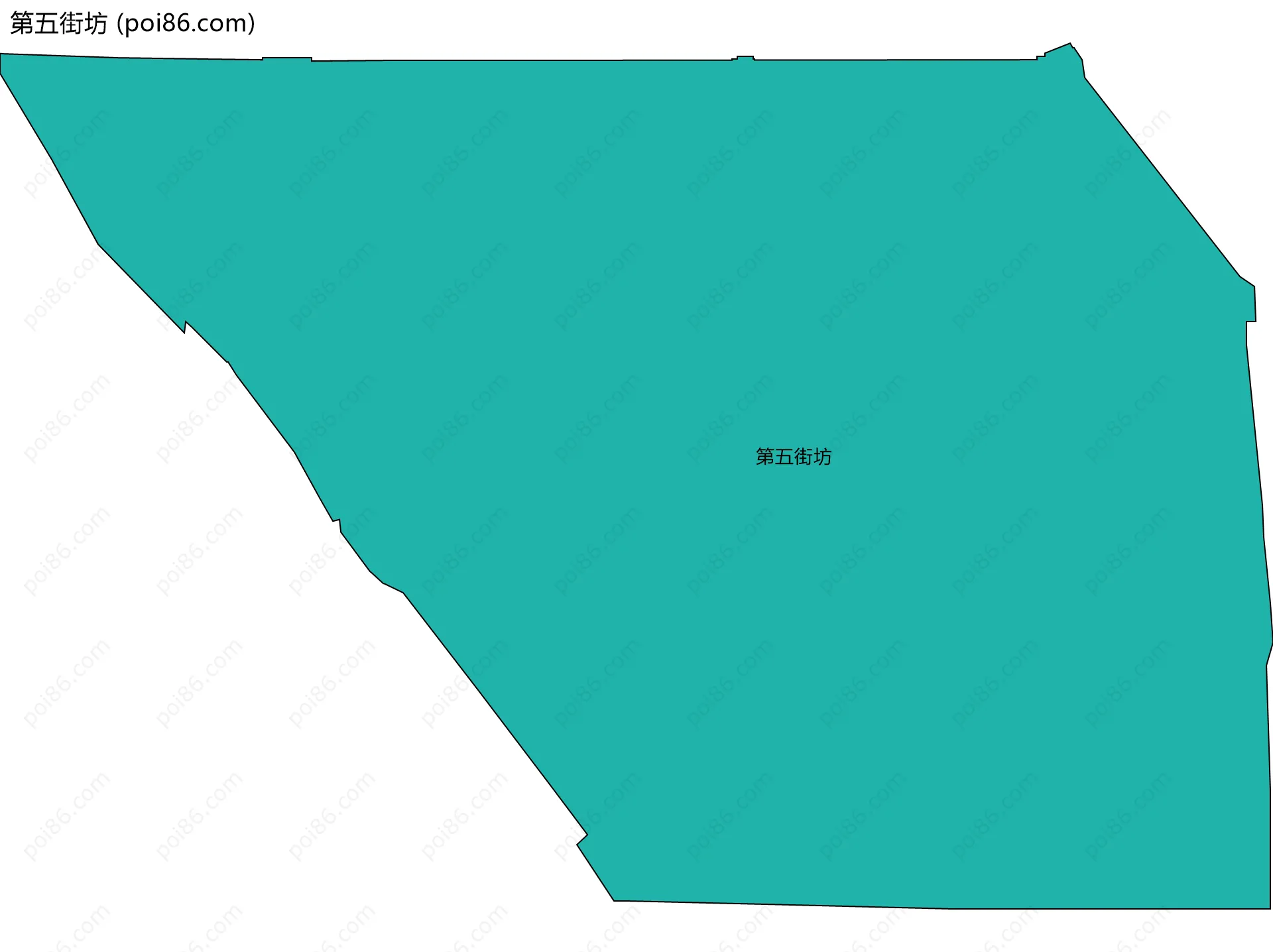 第五街坊边界地图