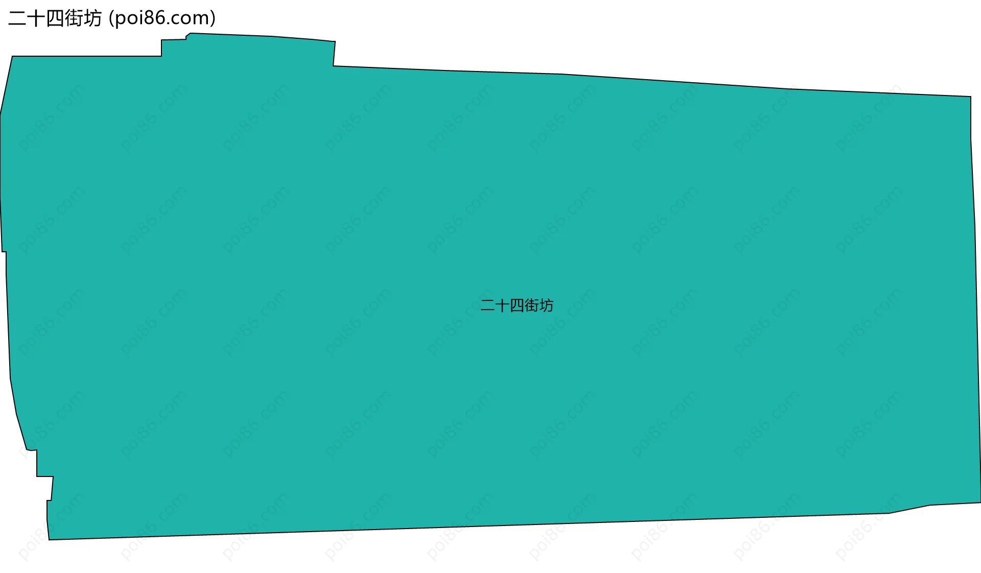 二十四街坊边界地图