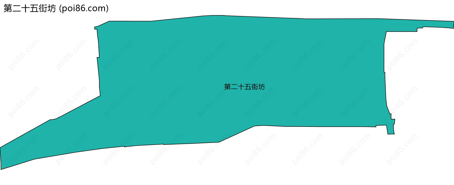 第二十五街坊边界地图