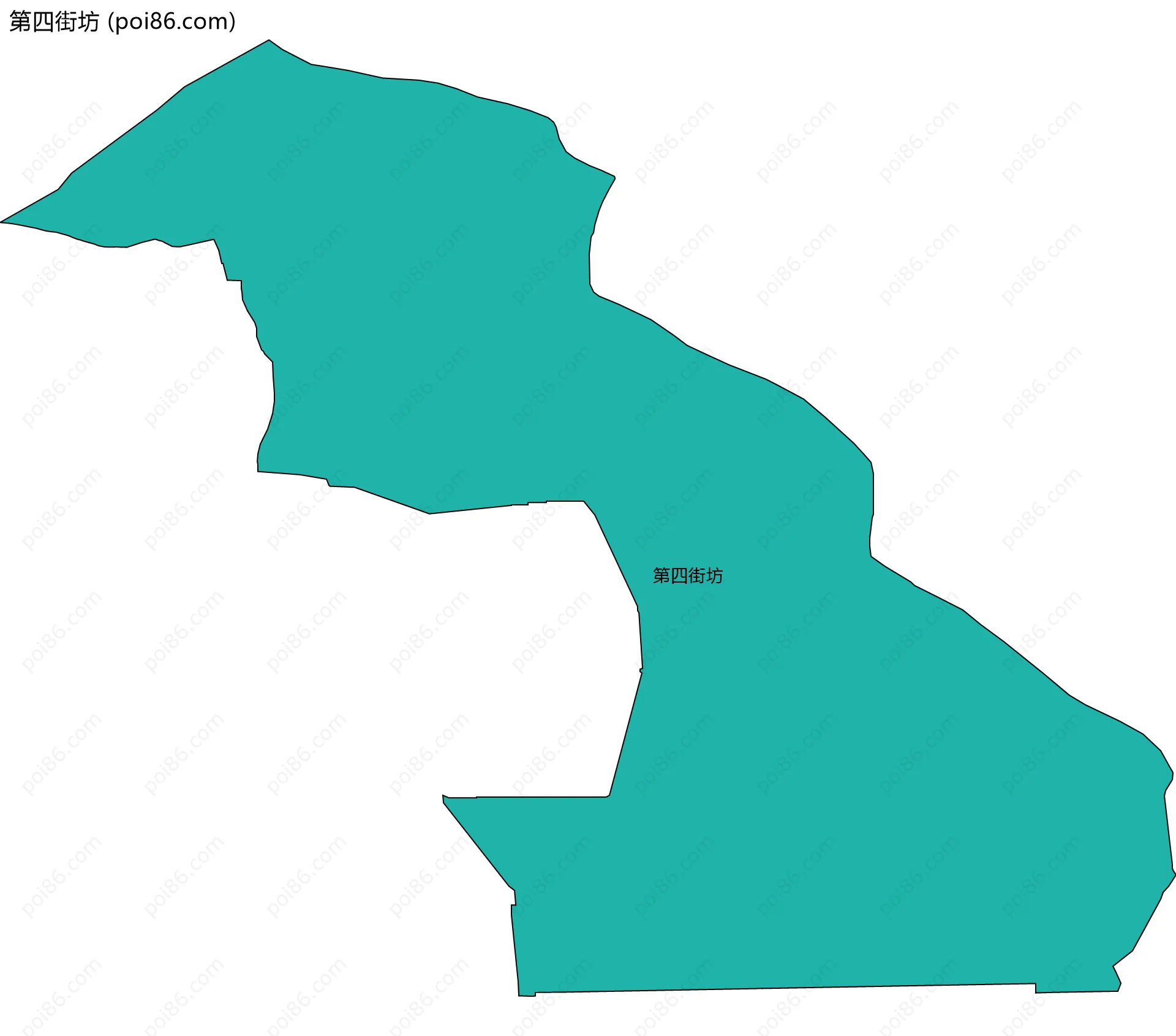 第四街坊边界地图