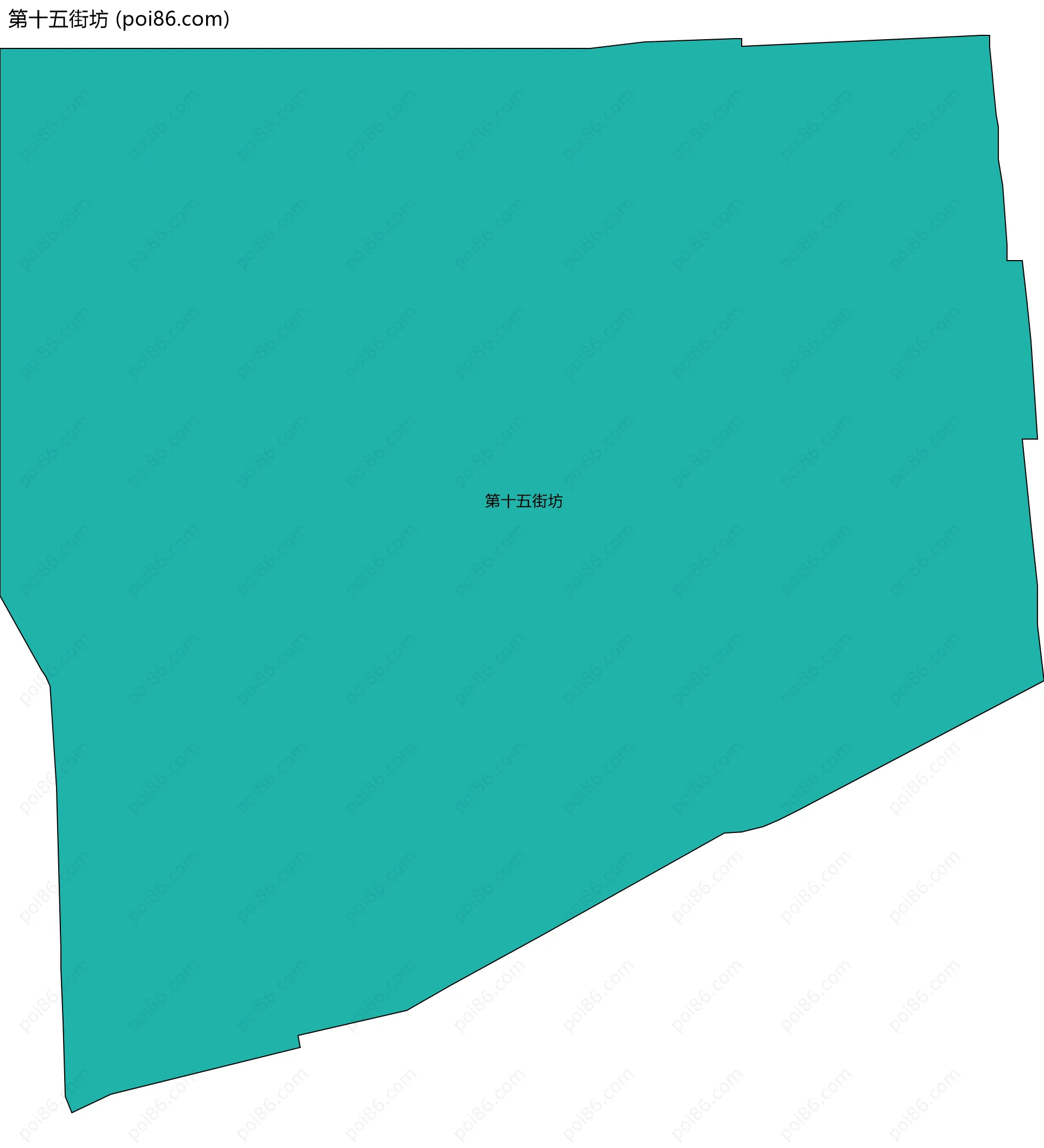 第十五街坊边界地图