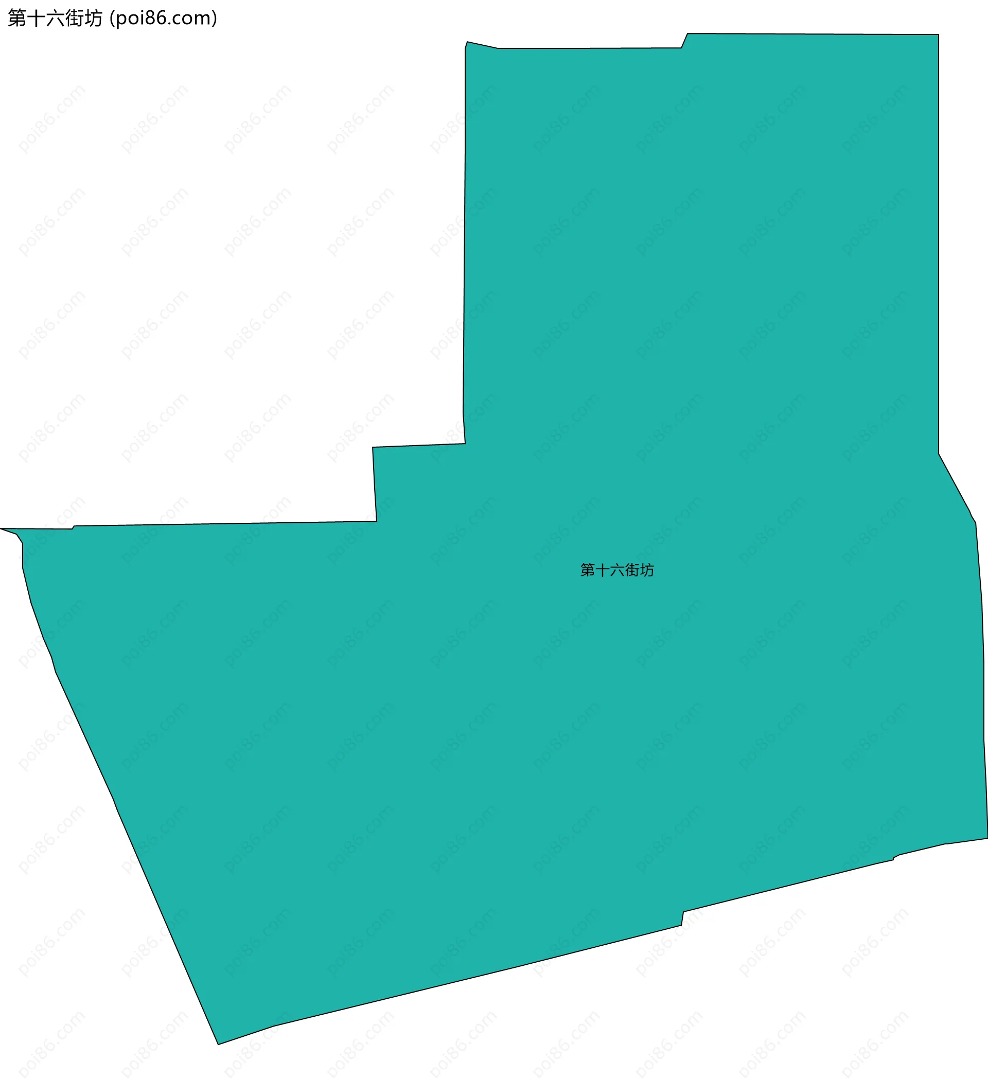 第十六街坊边界地图