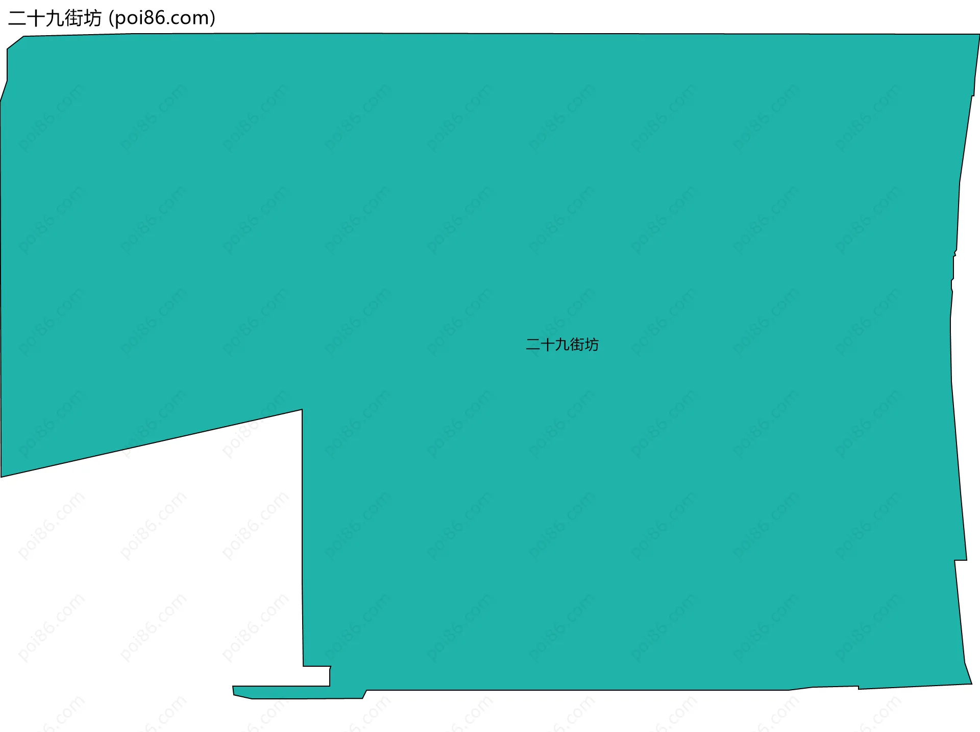 二十九街坊边界地图