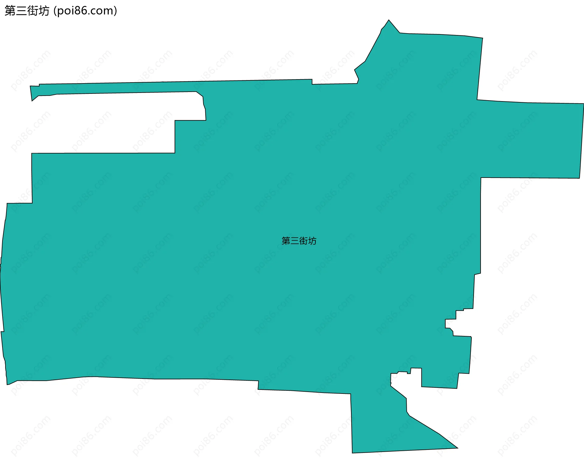 第三街坊边界地图