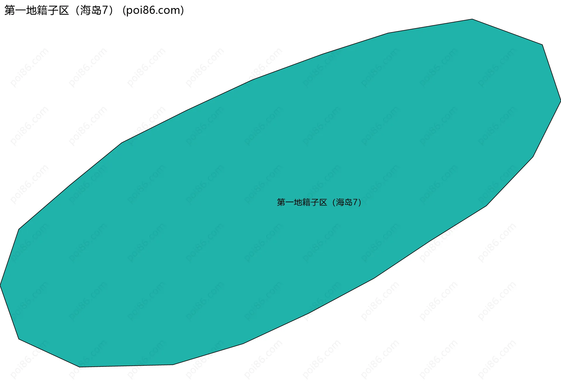 第一地籍子区（海岛7）边界地图