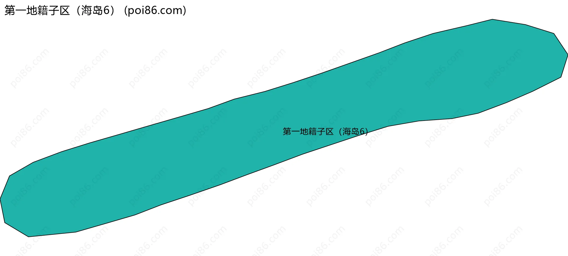 第一地籍子区（海岛6）边界地图