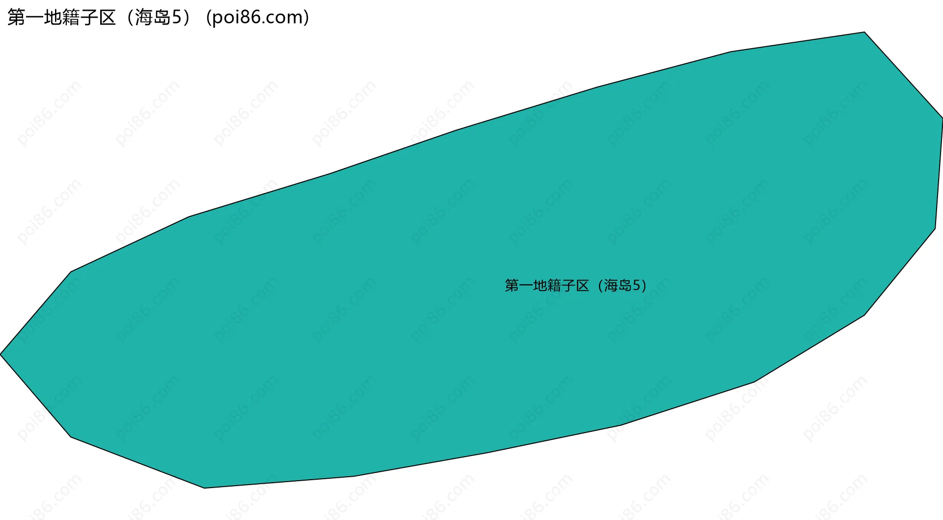 第一地籍子区（海岛5）边界地图